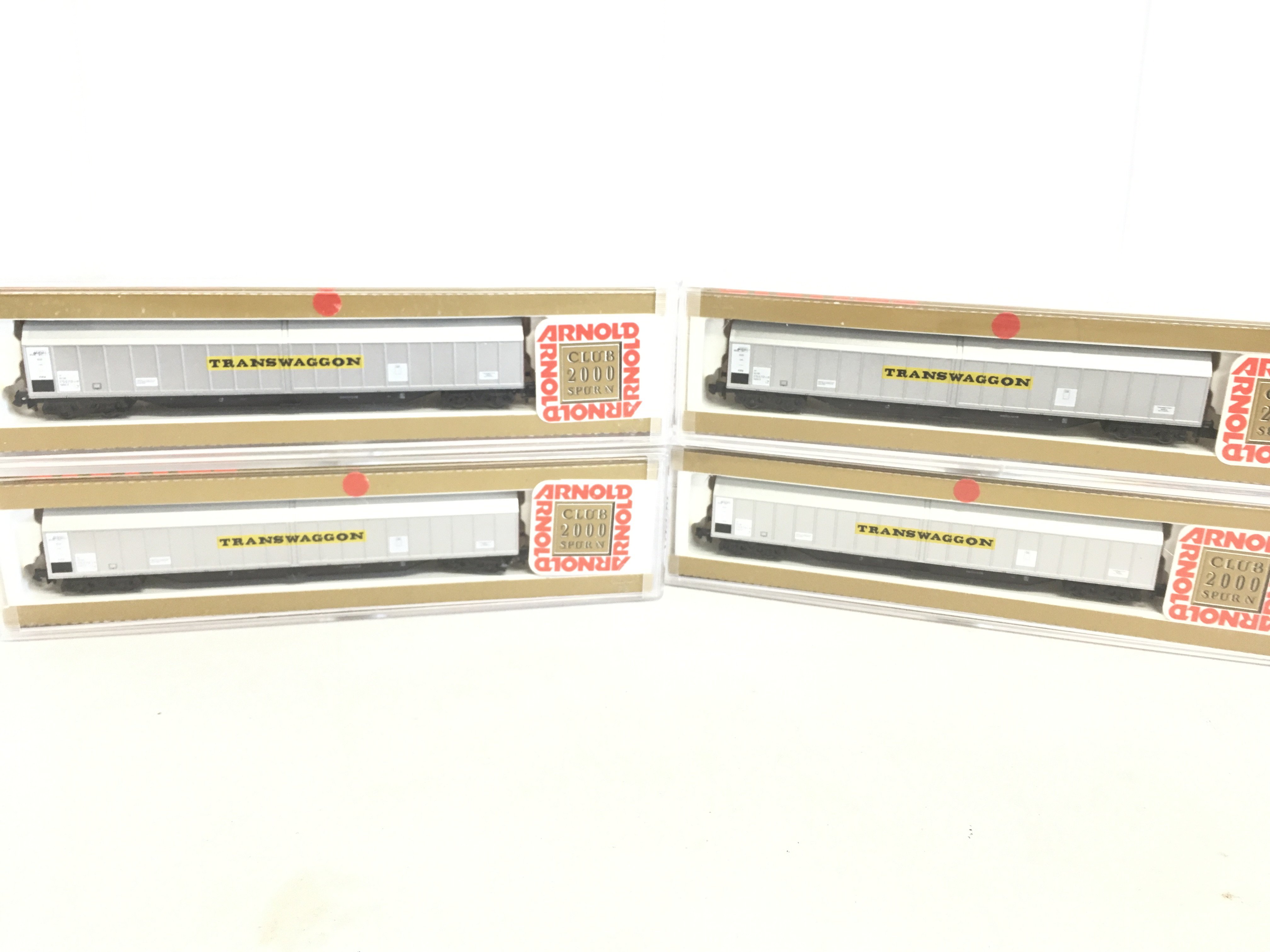 4 X Boxed Arnold N Gauge Transwagons. No Reserve.
