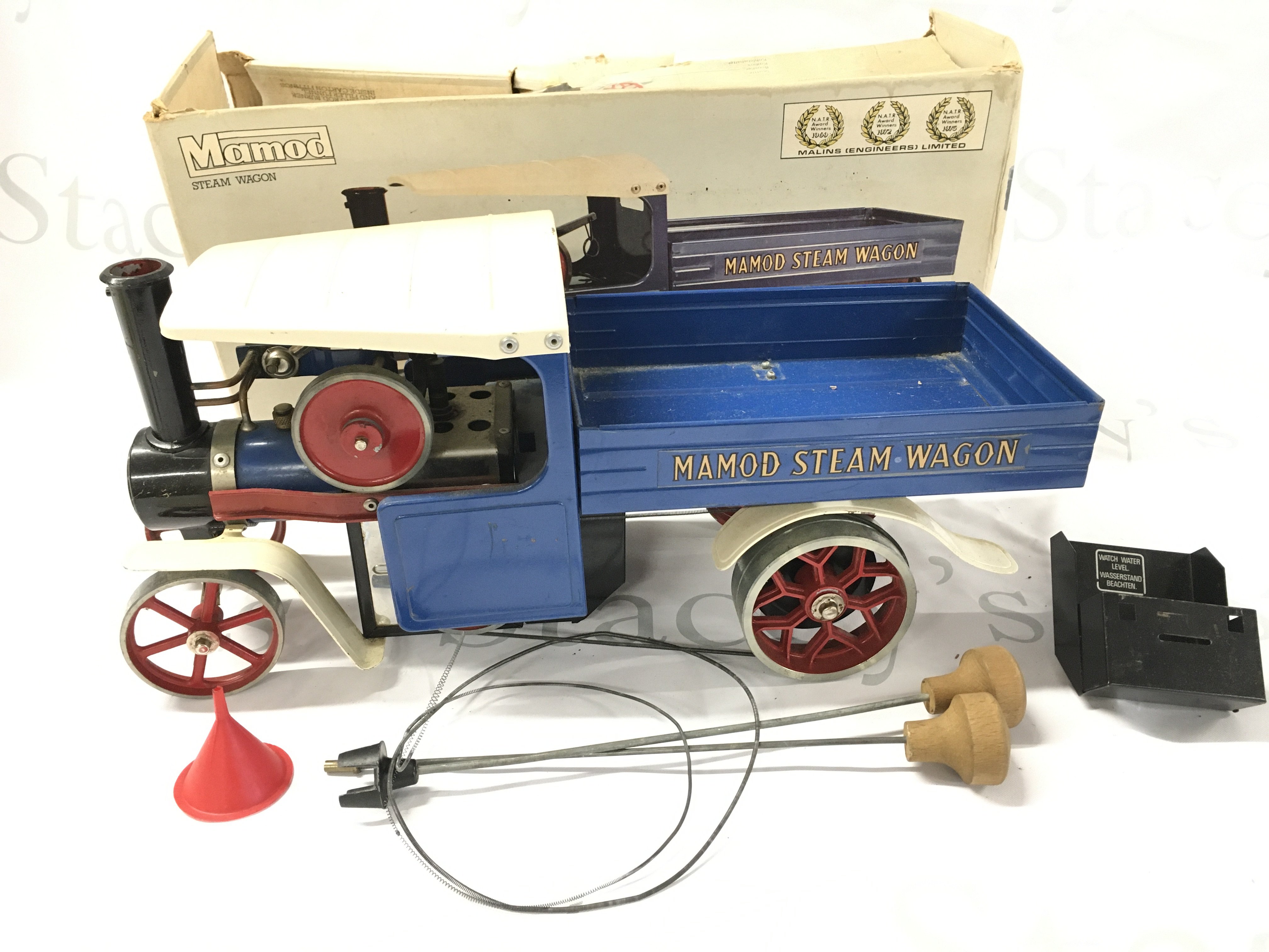 A Boxed Mamod Steam Wagon. Box Is Worn.