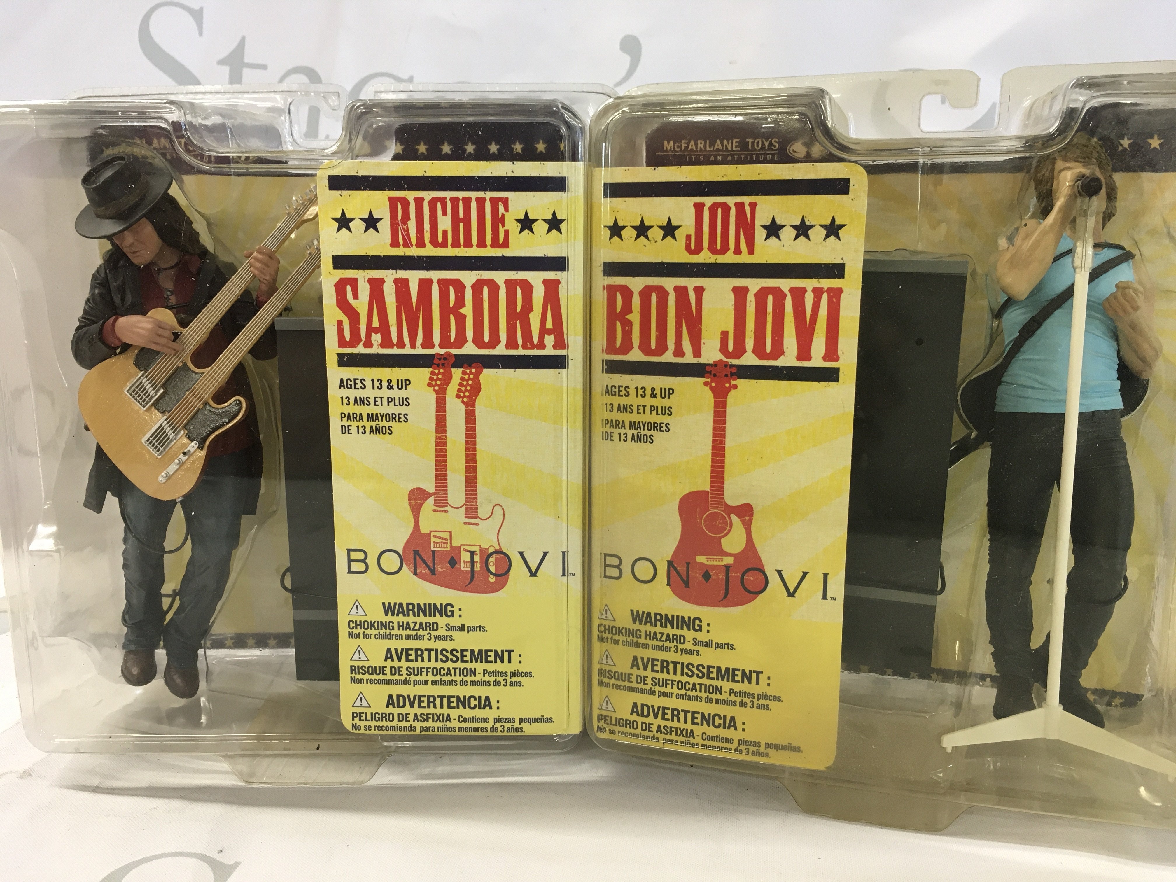 2x sealed action figures from Bon Jovi. No reserve