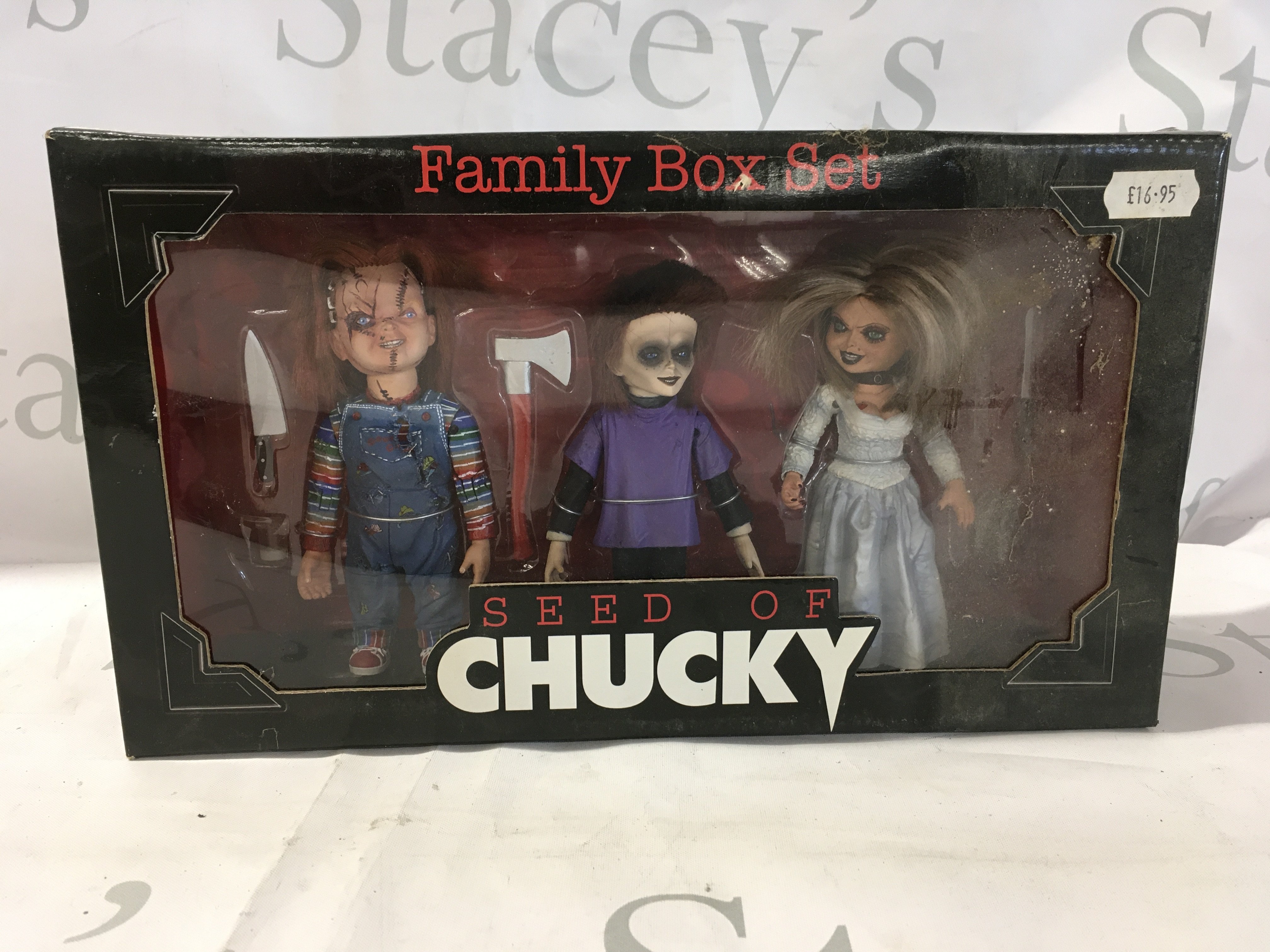 Sealed Boxed Seed of Chucky featuring the Family Box Set. No reserve