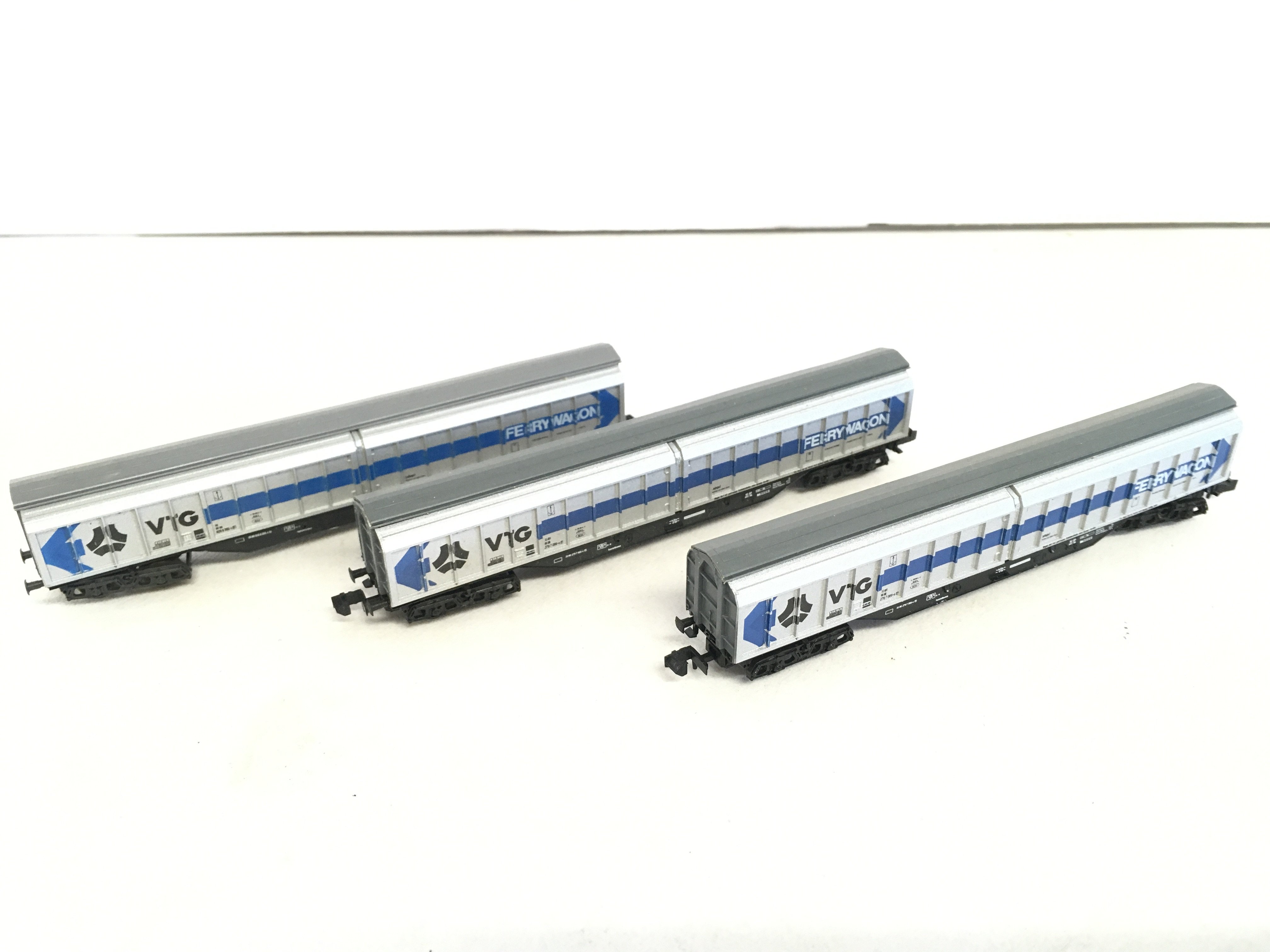 3 N Gauge VTG Ferrywaons. 1 Coupling Missing. No Reserve.