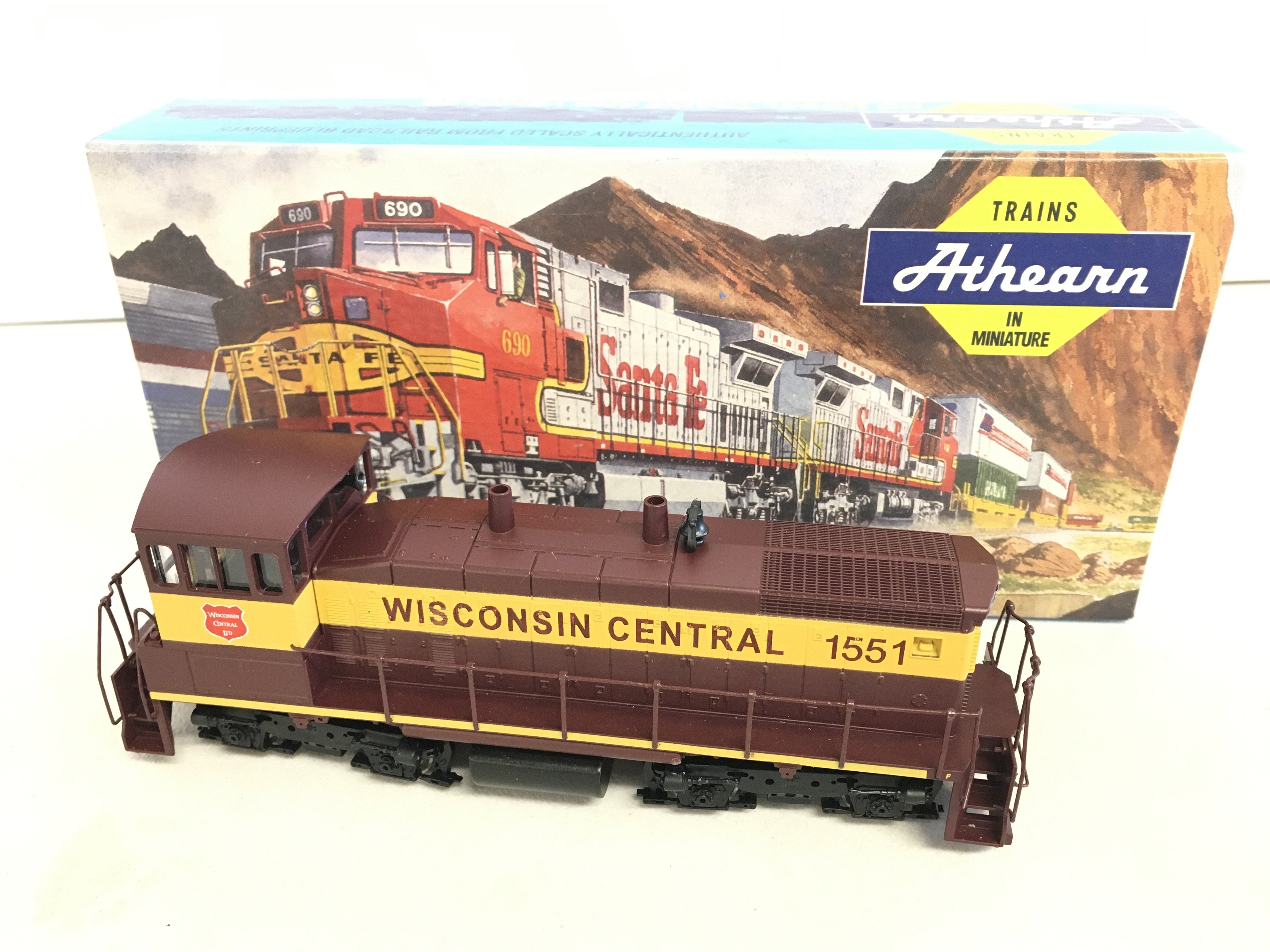 A Boxed Athearn H0 Gauge Wisconsin Central #1551 Loco. No Reserve.
