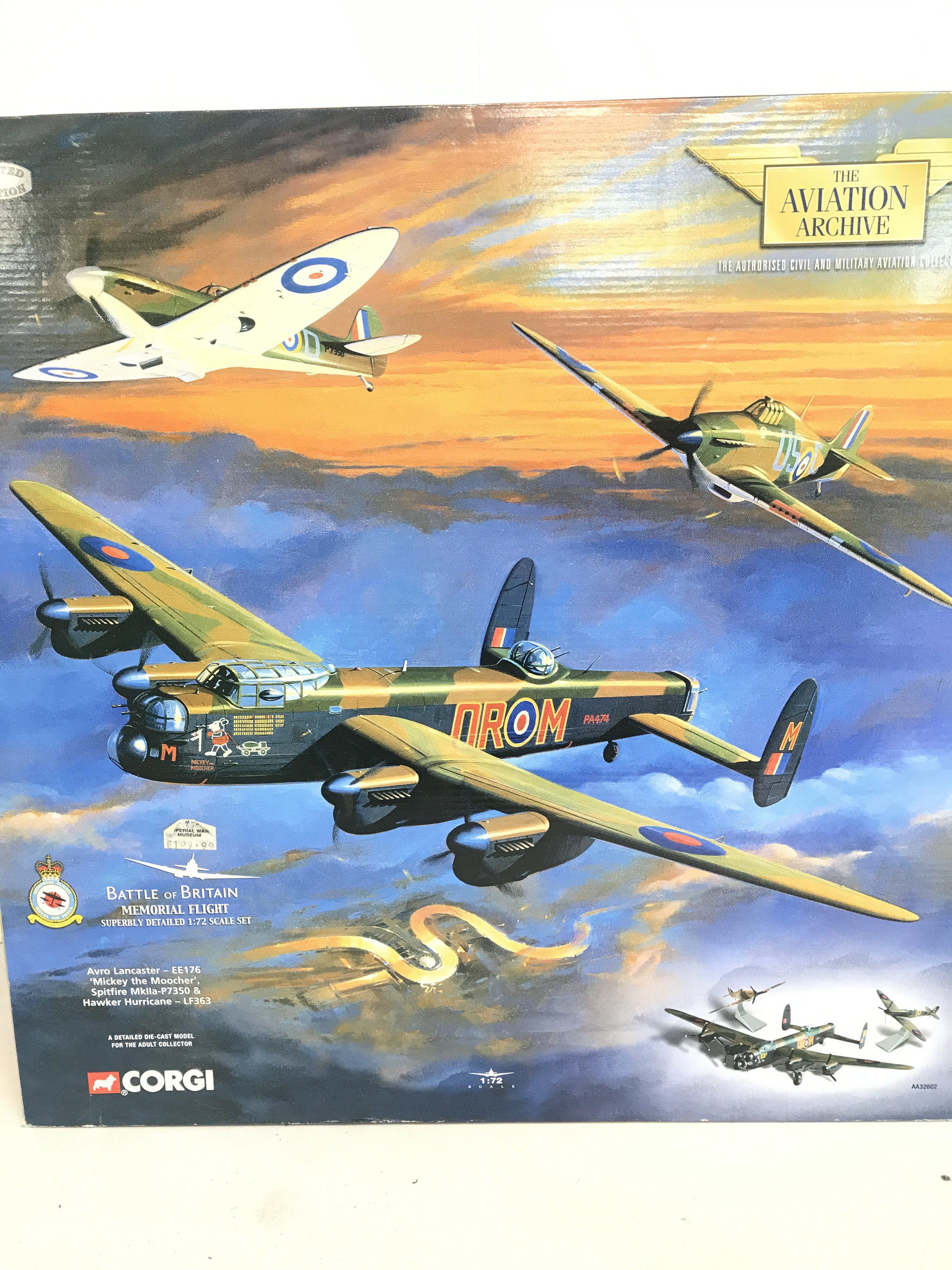 A Boxed Corgi Aviation Archive Battle Of Britain Memorial Flight Set #AA32602. 1/72 Scale.