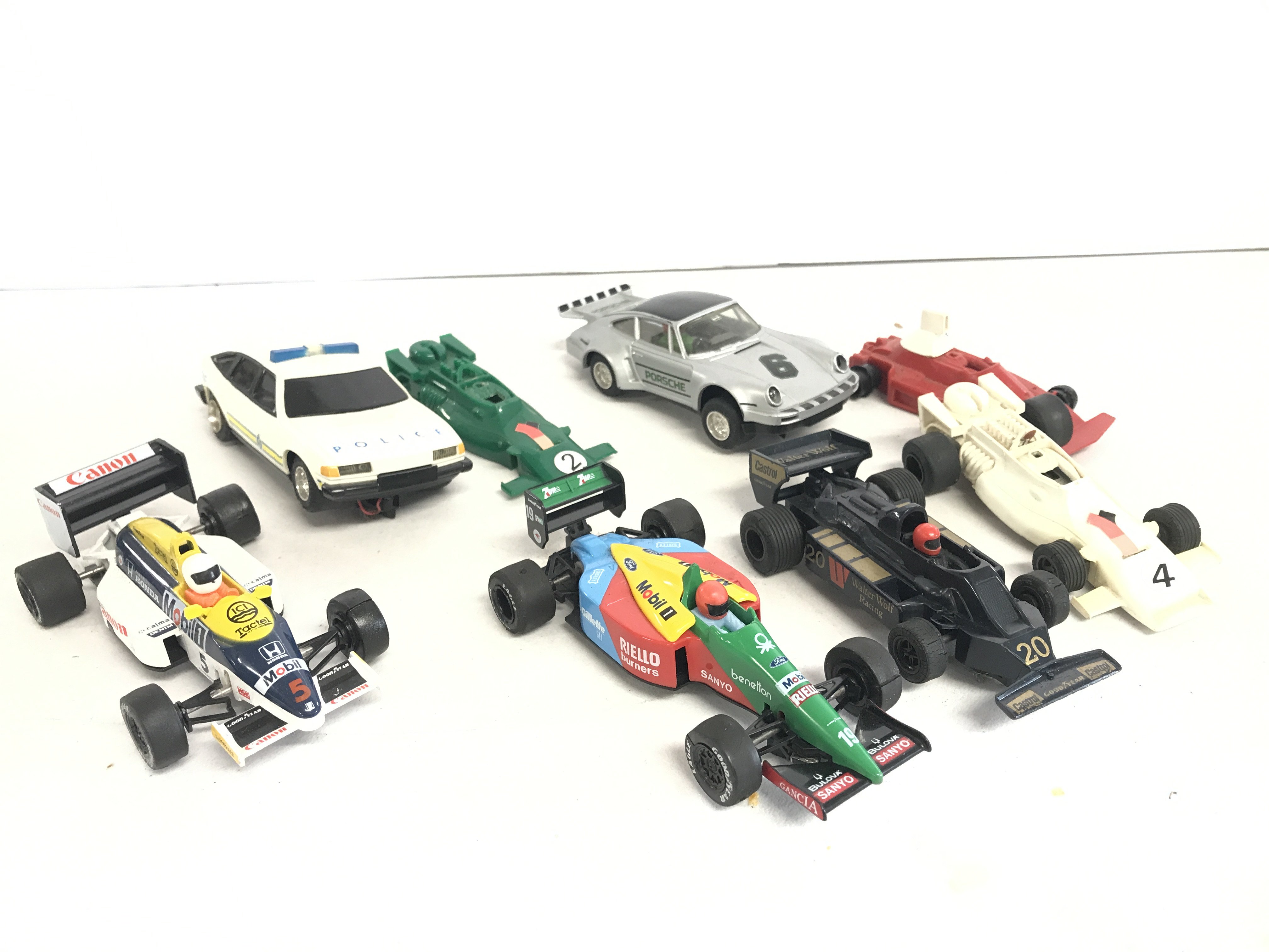 A Collection Of Scalextrics Ideal For Spare Parts Etc. No Reserve.