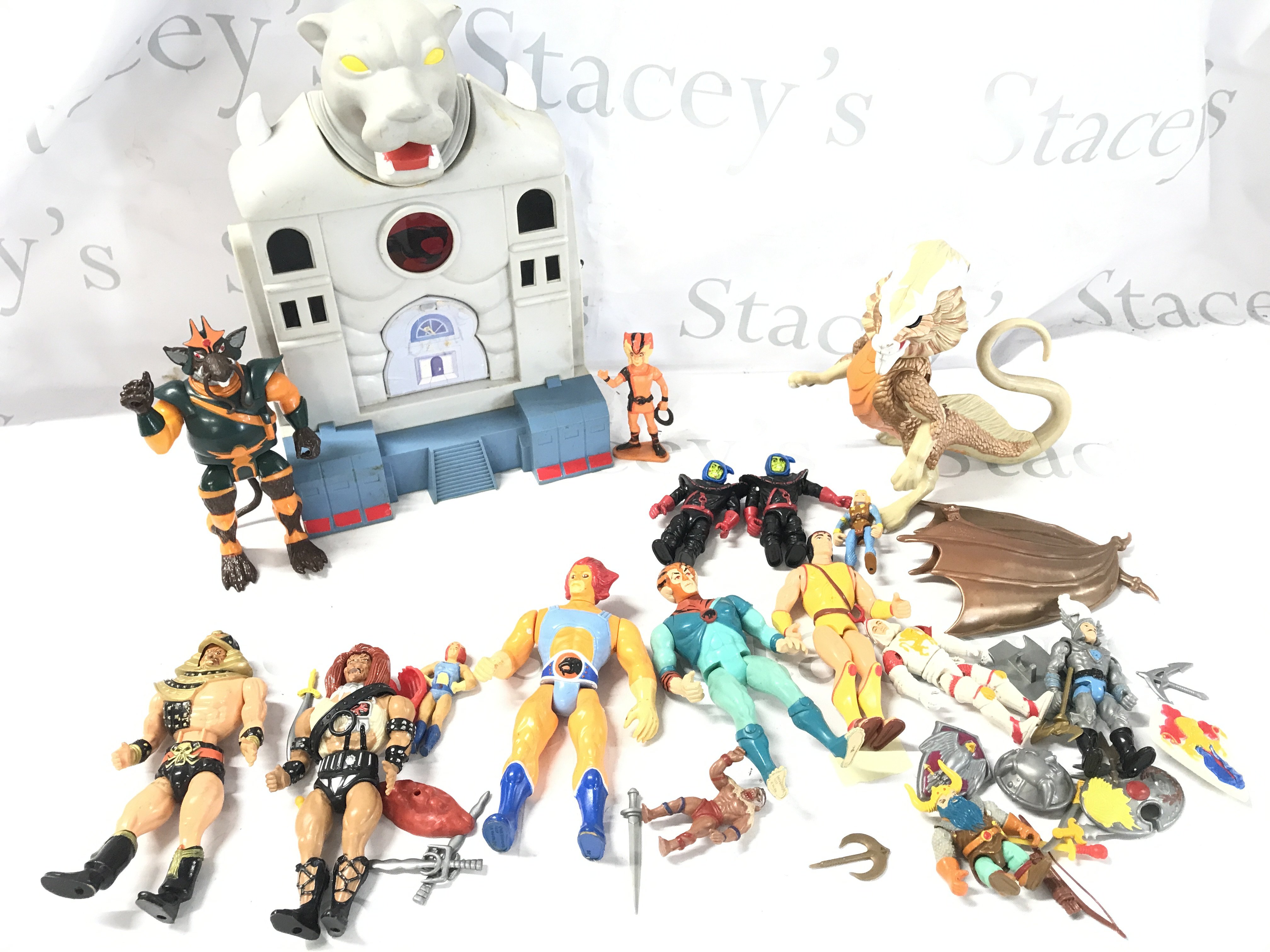 A Collection of Thundercats. Dungeons and Dragons And infaceables Figures. No Reserve.