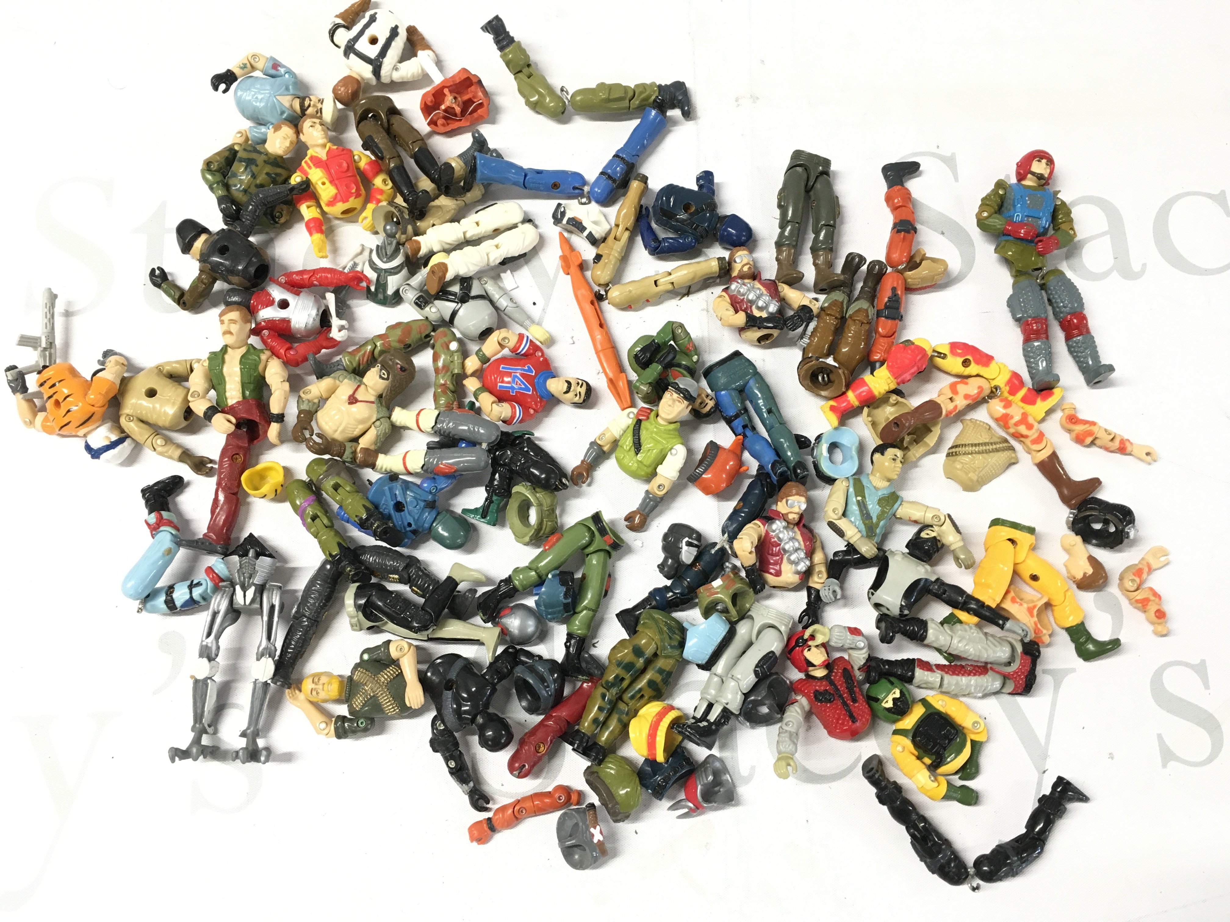 A Collection of G.I Joe Figures. All in Need Of Repair. No Reserve.