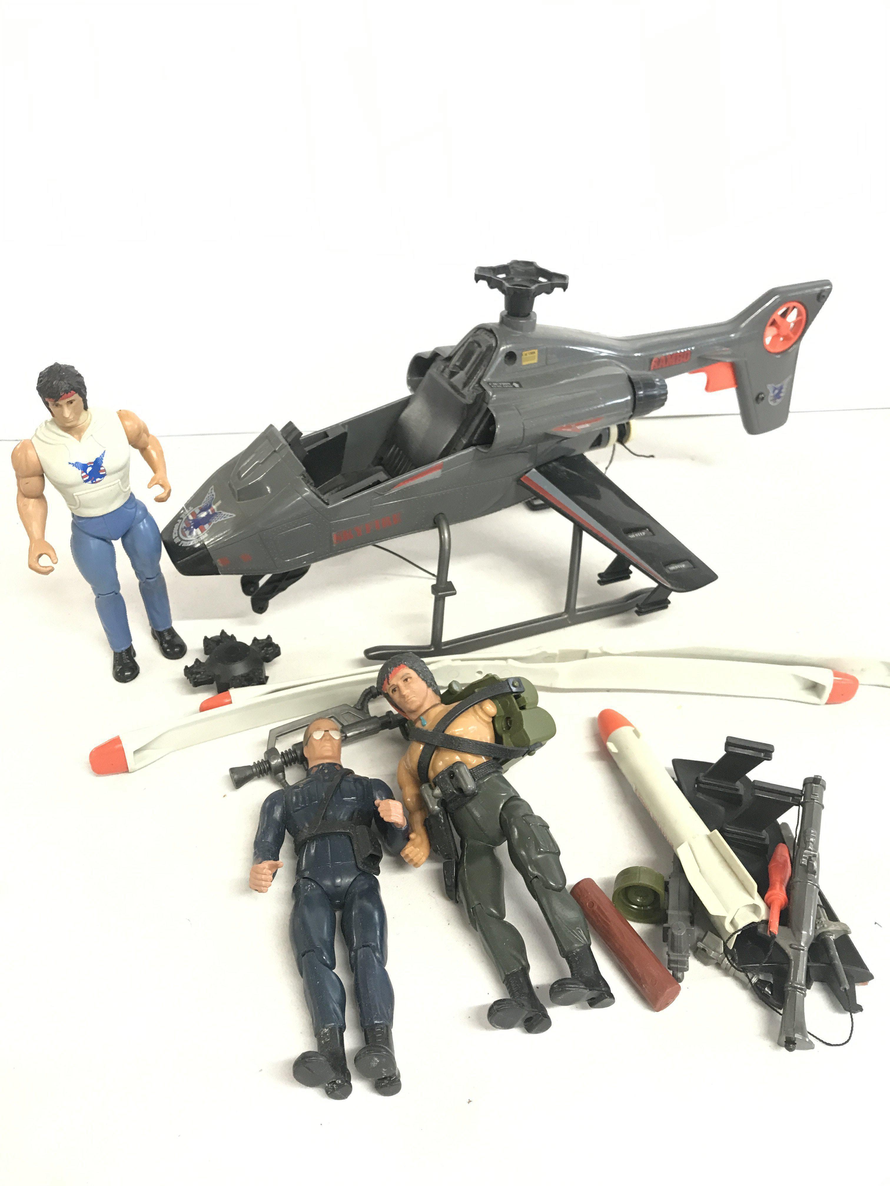 A Collection Of Playworn Rambo Toys Ideal For Spare Parts. No Reserve.