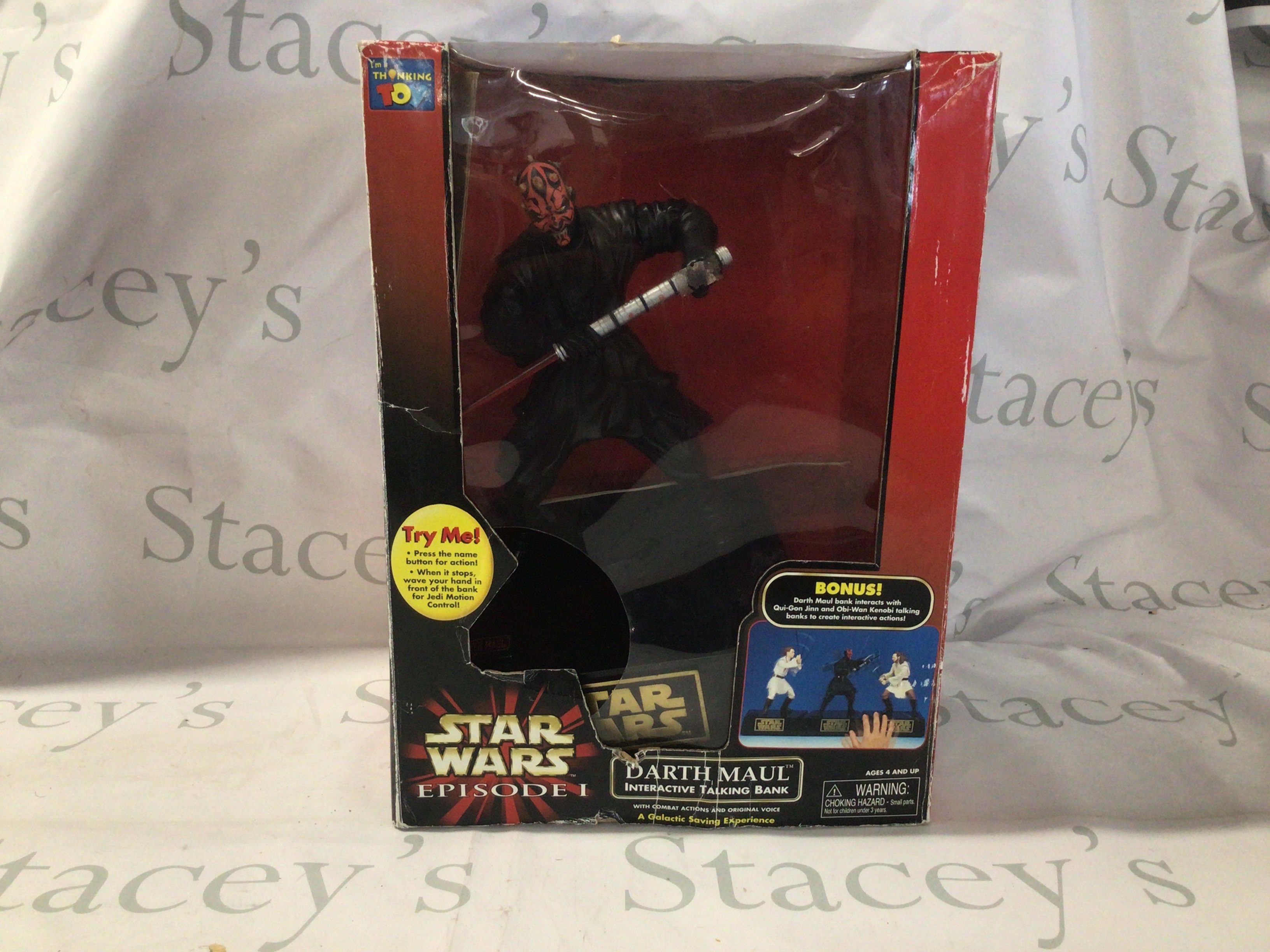 Star Wars boxed Darth Maul Interactive Talking Bank