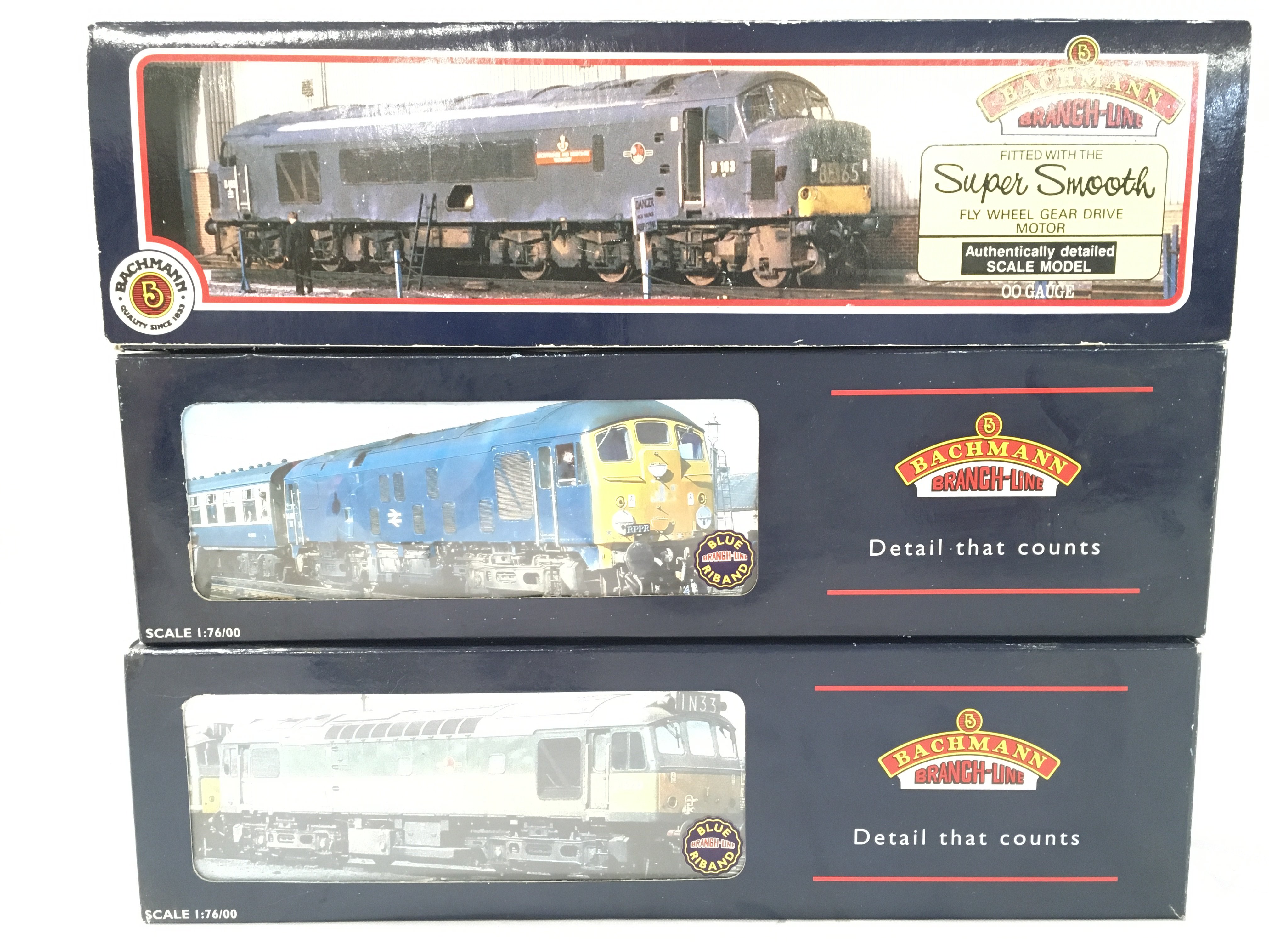 3 X Boxed Bachmann 00 Gauge Diesel Locomotives. #s 32-413. 32-427 And 32-077.