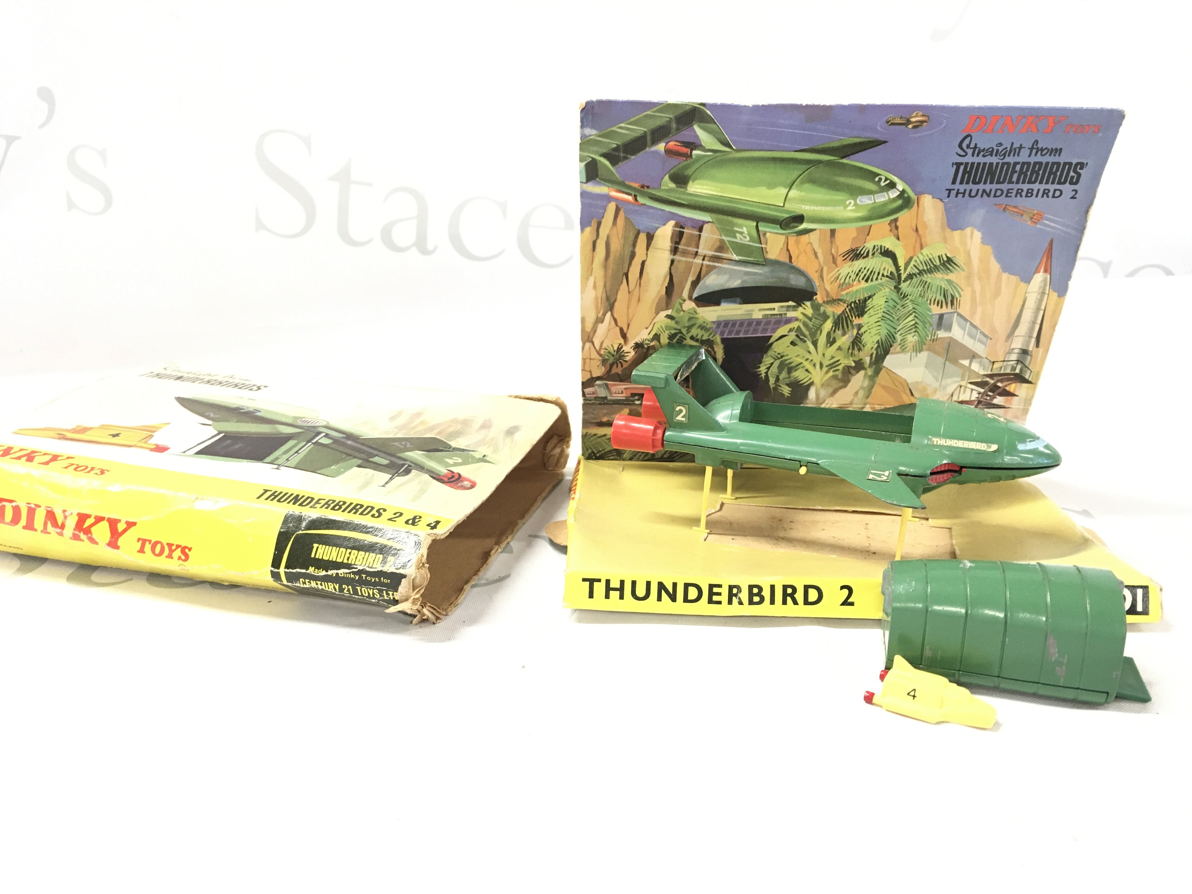 A Boxed Dinky Thunderbird 1 And 2 #101. Box Is Worn. No Reserve.