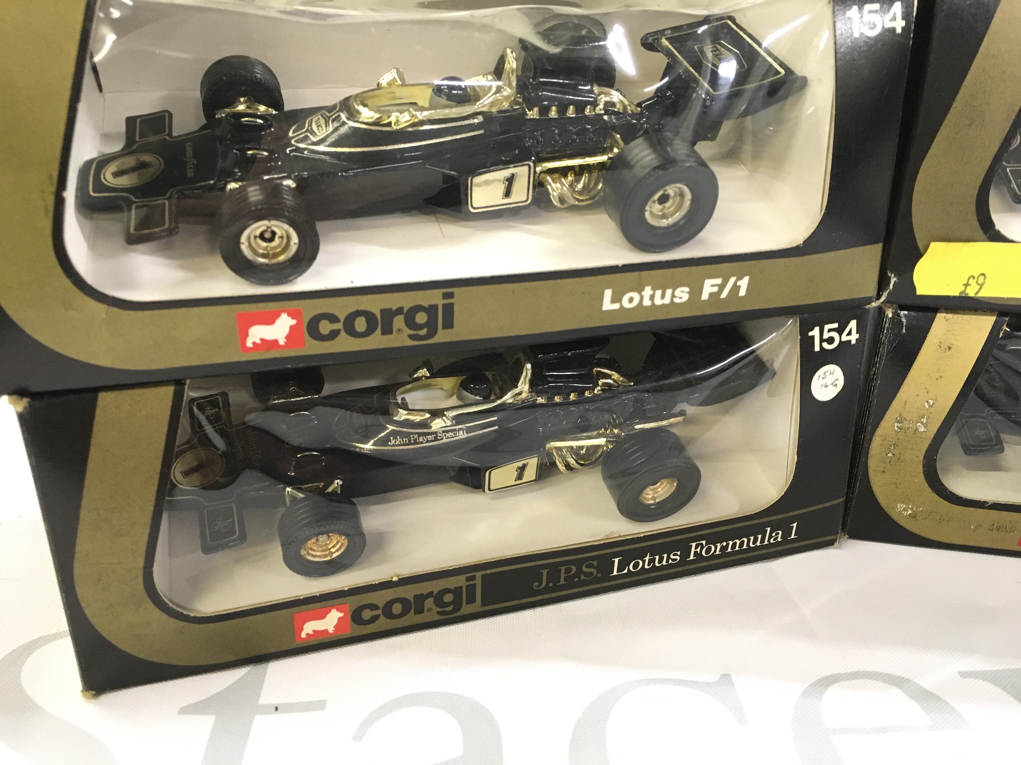 4 X Boxed Corgi Lotus F1 Cars #154.