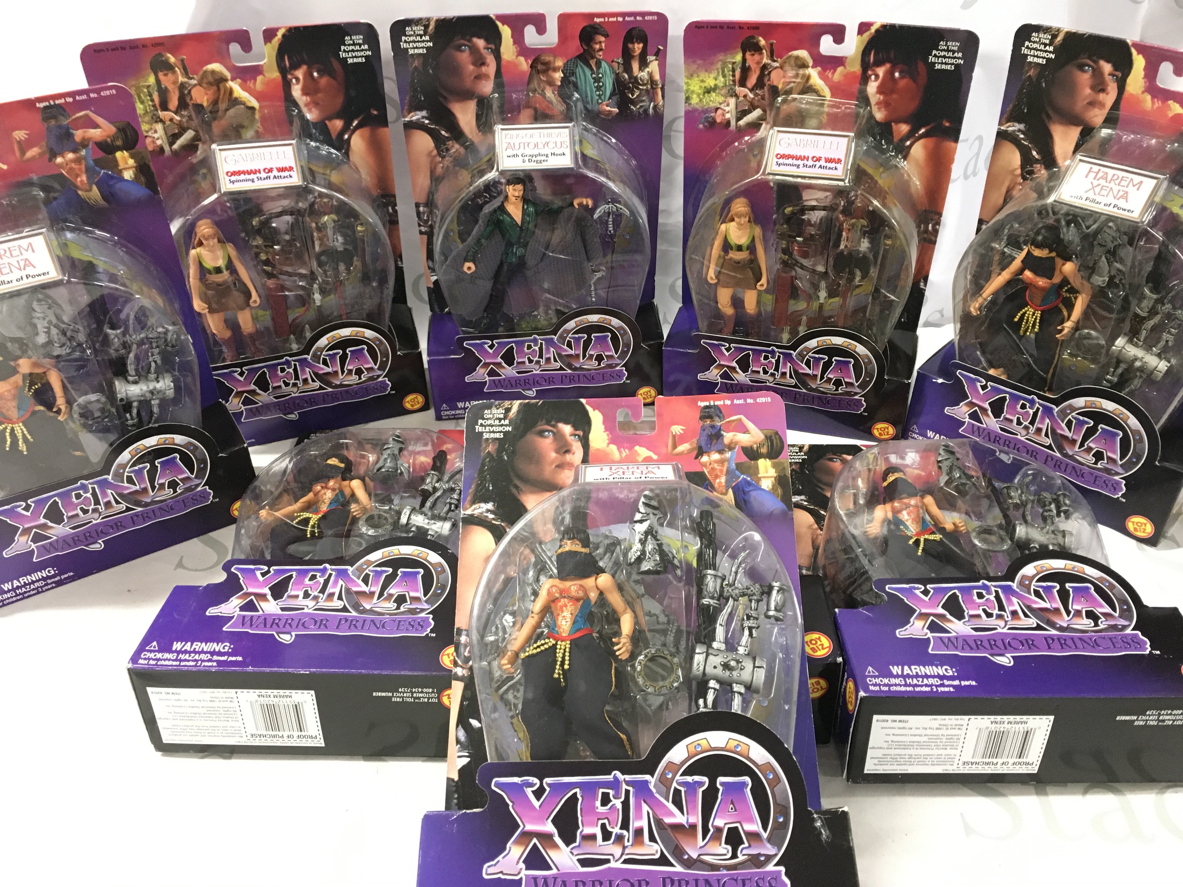A Collection Of Boxed Toy Biz Xenia Warrior Princess Figures. No Reserve.