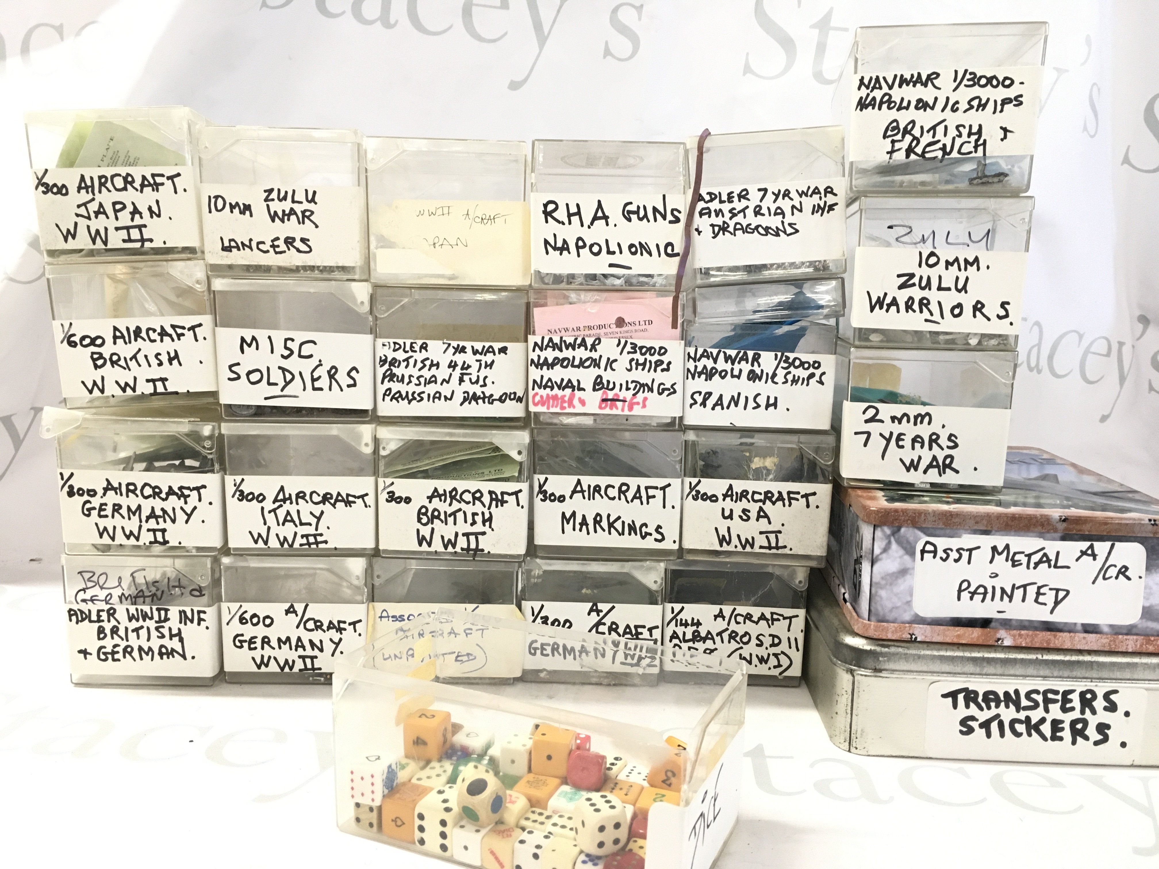 A Collection Of Various Miniature Led Figures. Including Aircraft. No Reserve.