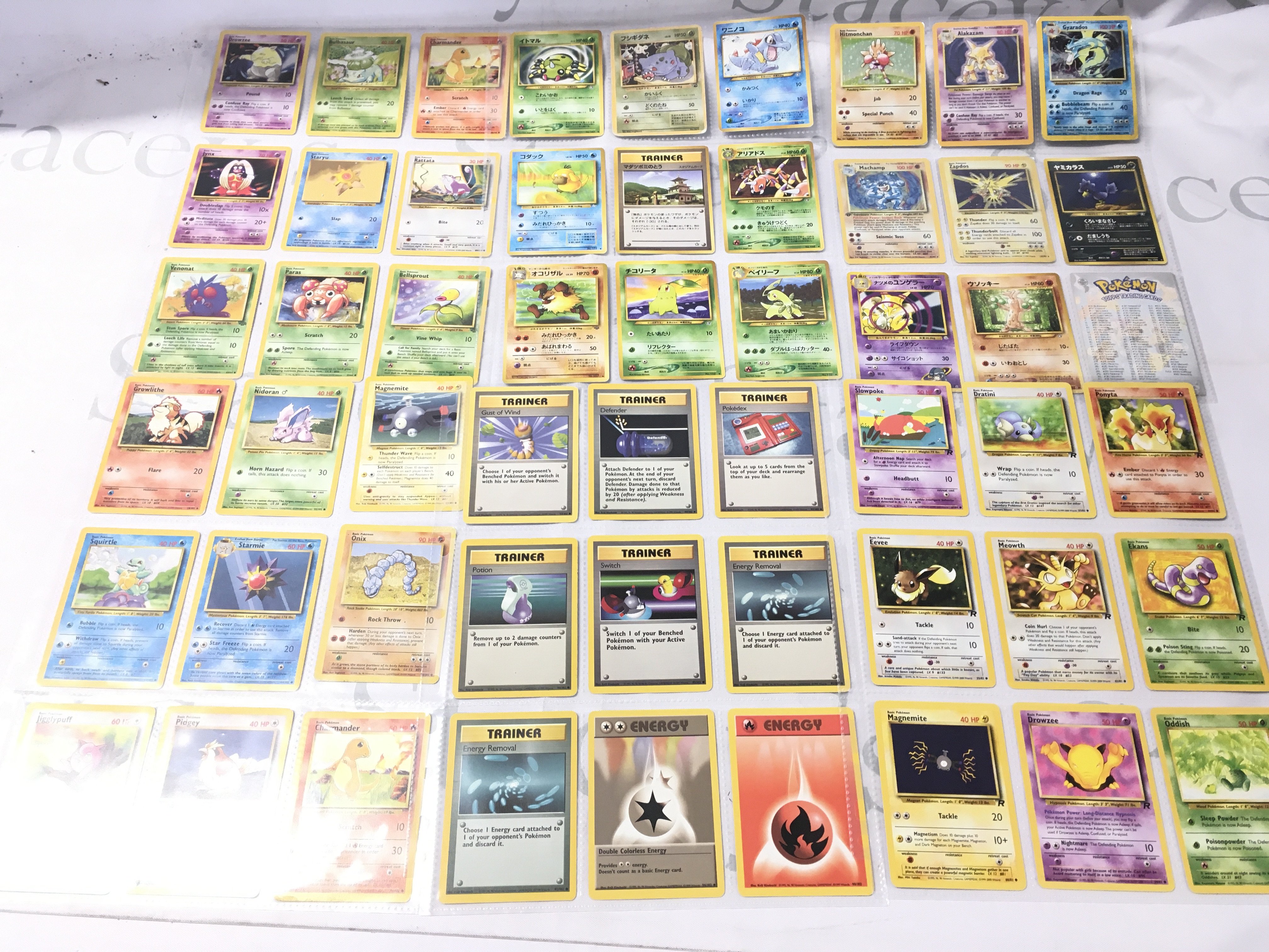 A Collection of Vintage Pokemon Cards.