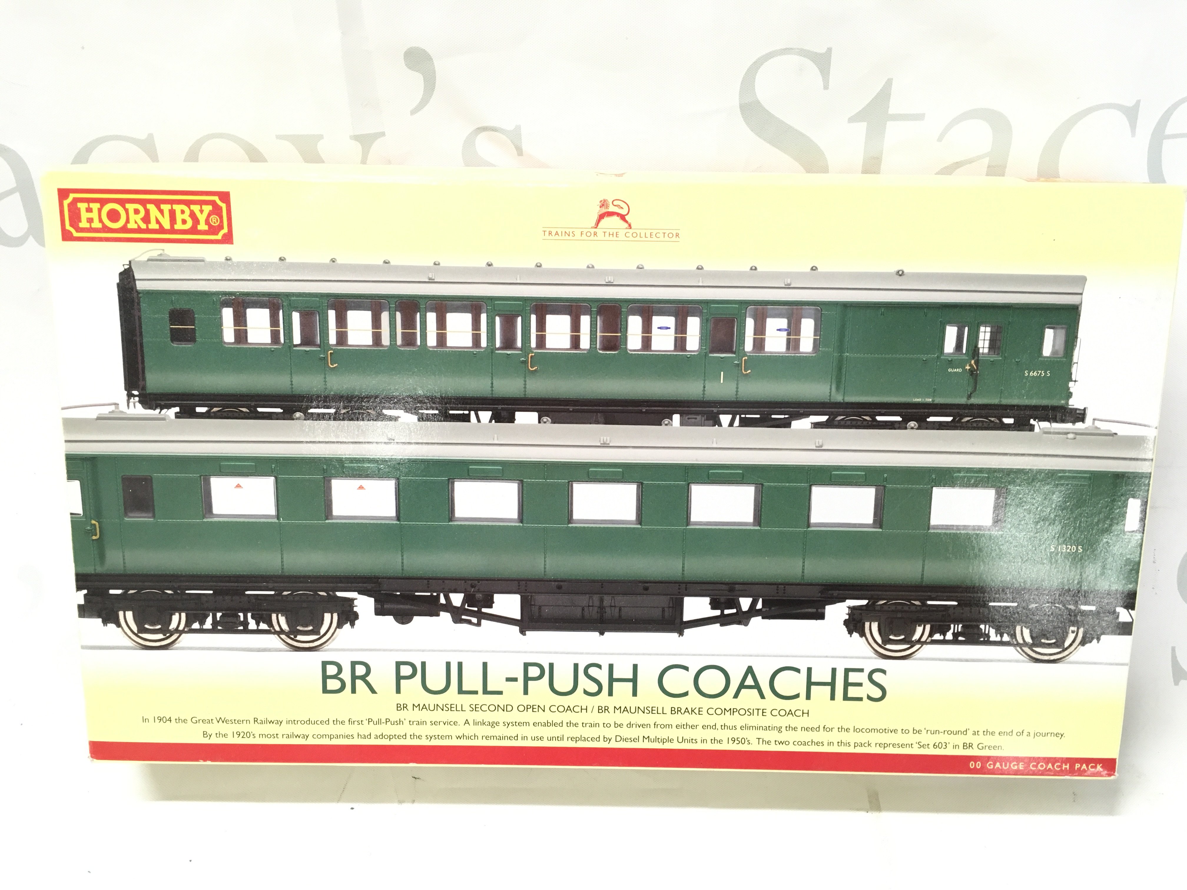 A Boxed Hornby 00 Gauge BR Pull-Push Coaches. #R4534B.