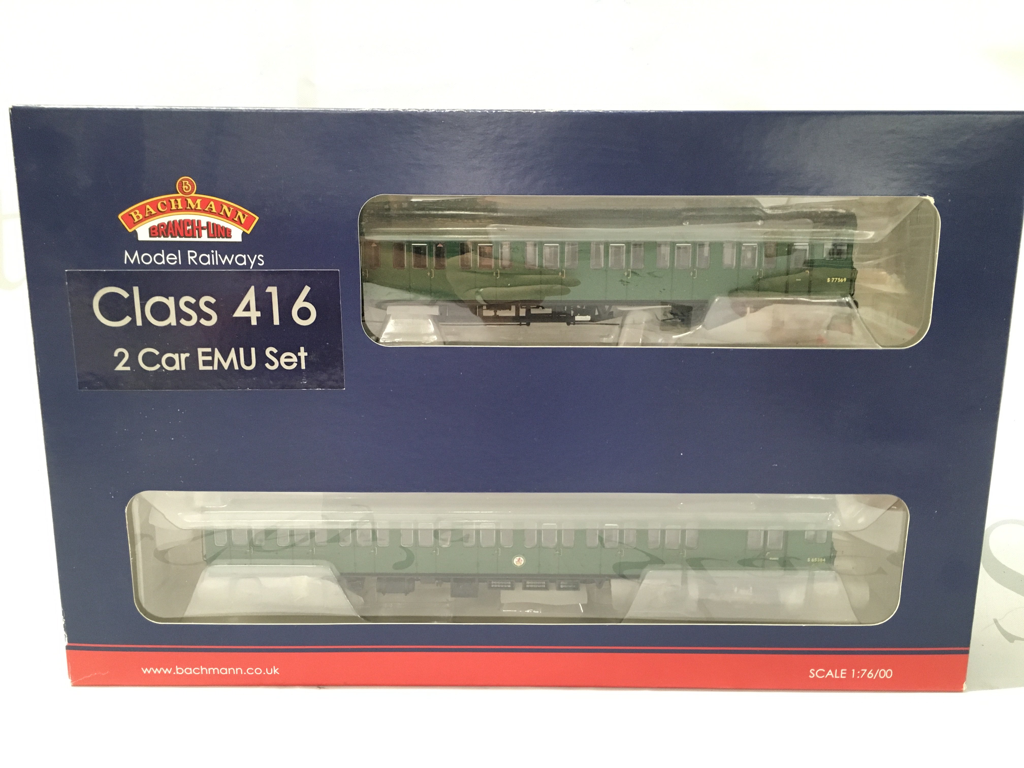 A Boxed 00 Gauge Bachmann Class 416 2 Car EMU Set. #31-376.