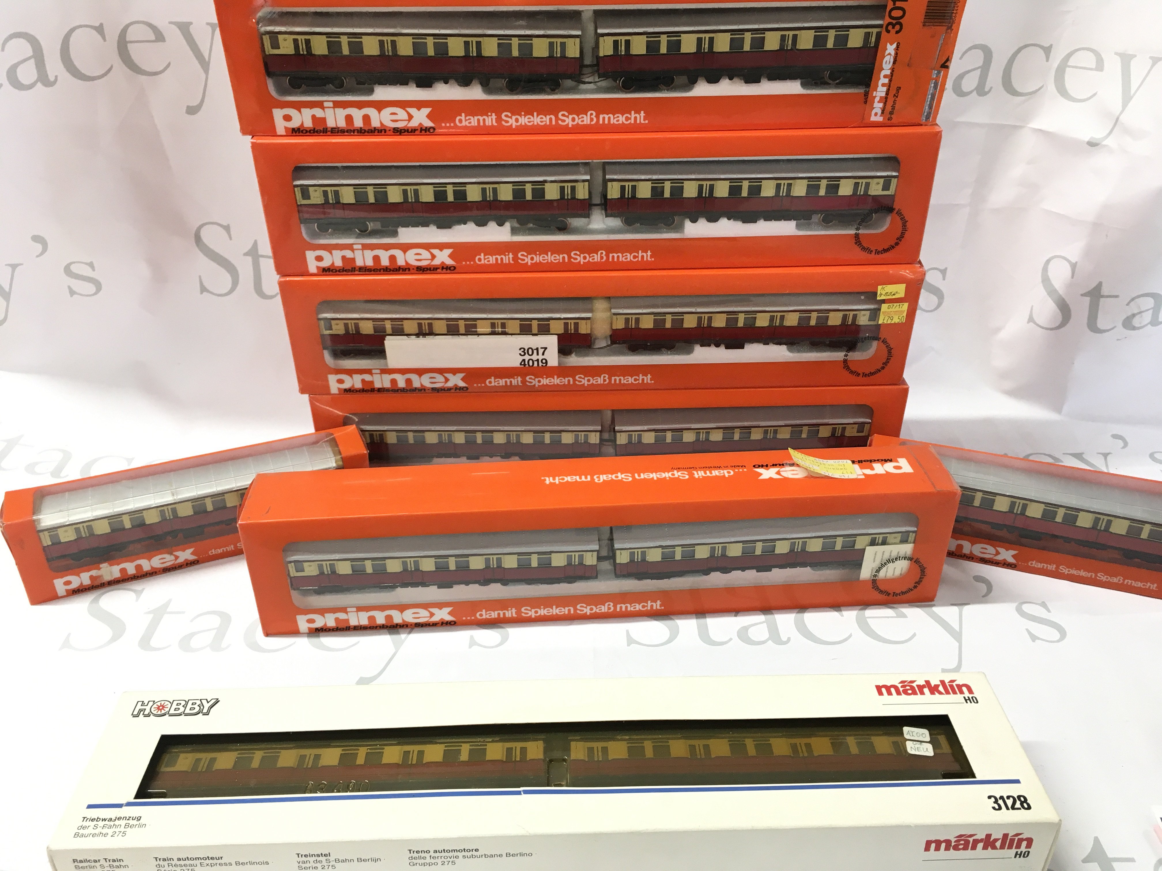 A Collection Of Boxed H0 Gauge Primex And Marklin Rail Cars And Coaches