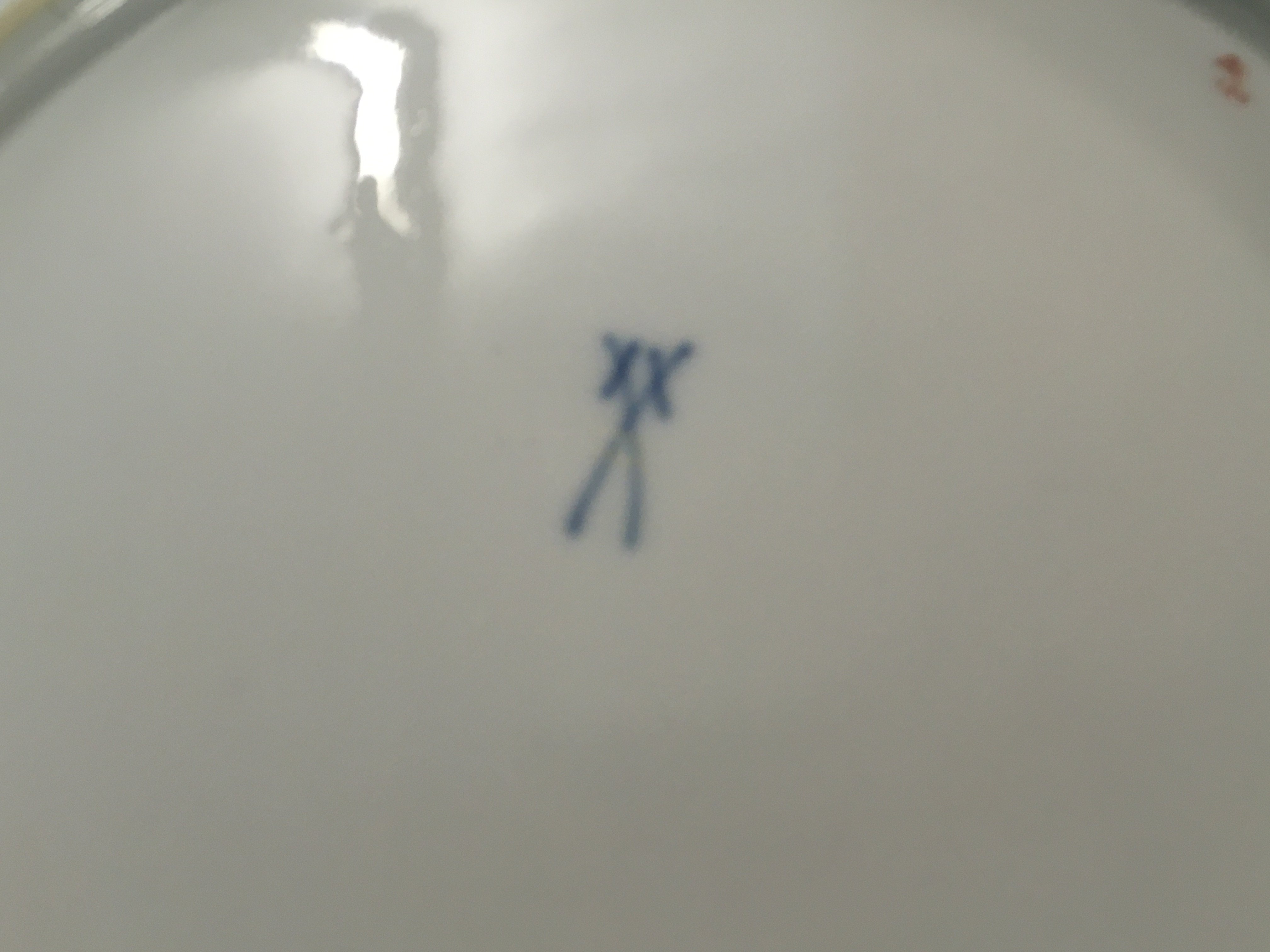 WITHDRAWN- A Meissen plate decorated with flowers and foliage NO RESERVE