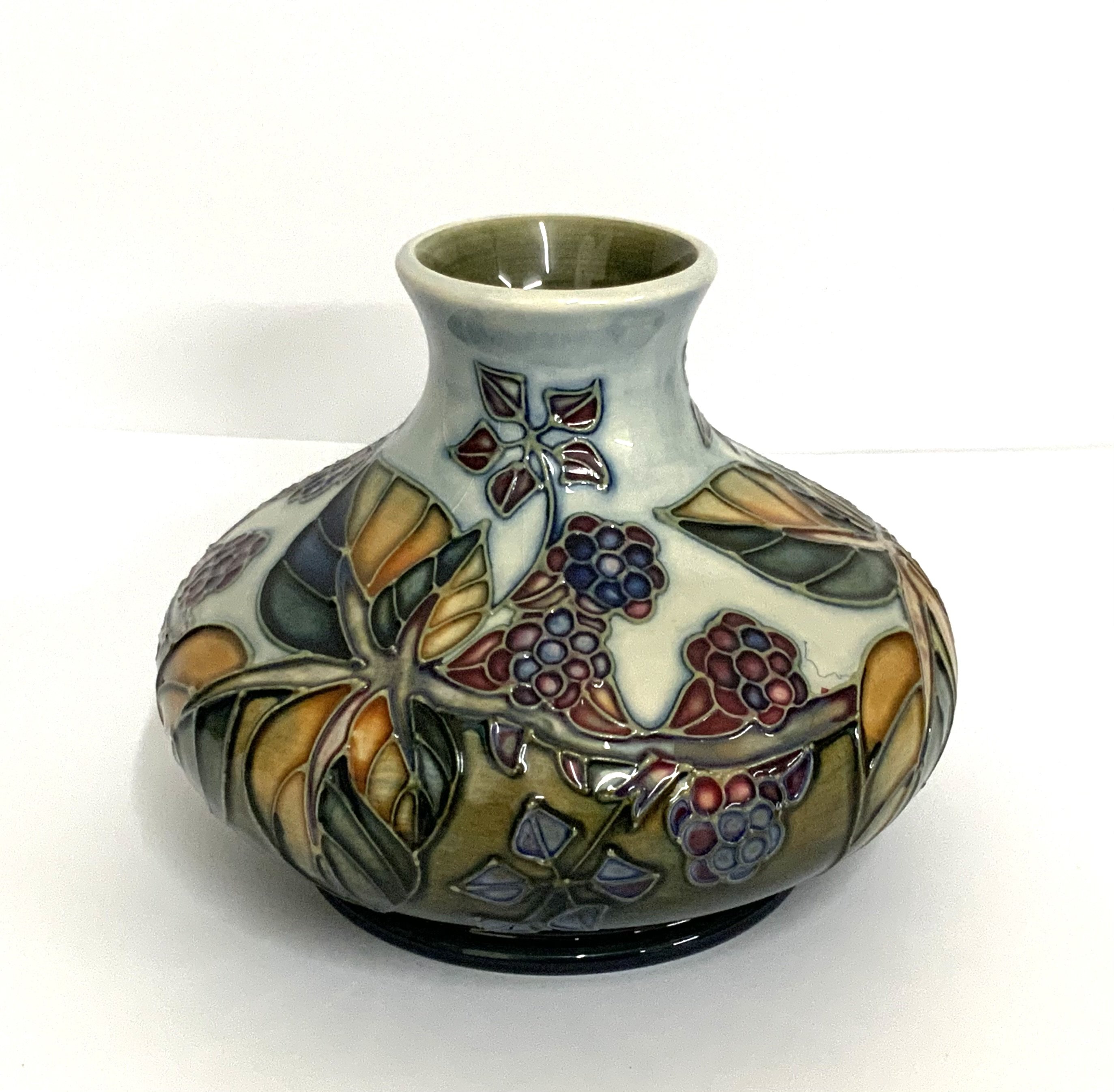 A Moorcroft Bramble vase on the 32/5 shape designed by Sally Tuffin. (D)