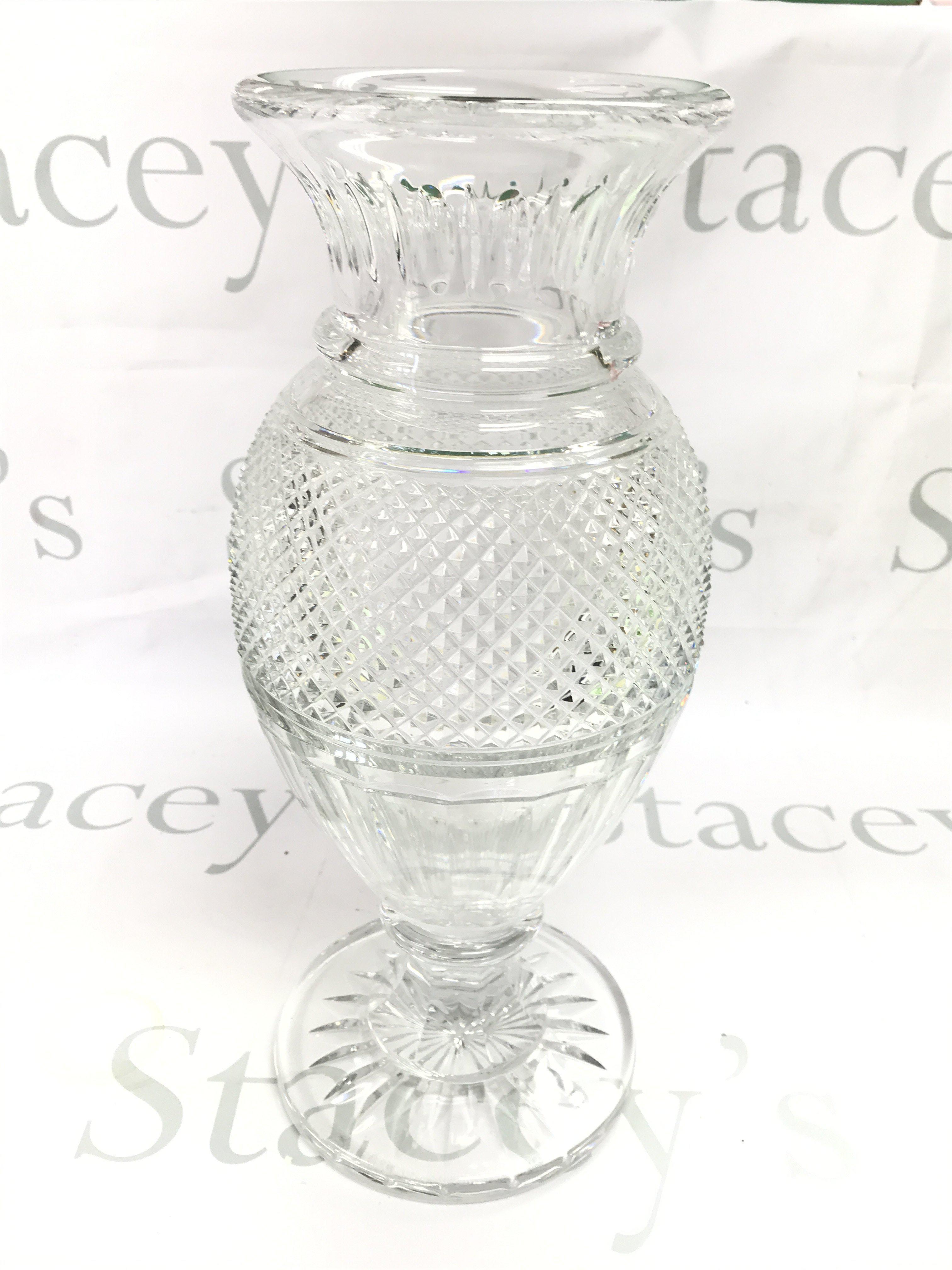 A large Baccarat crystal reproduction museum Eurydice vase. Marked Musee Des Cristalleries De Baccarat 1821-1840 Reproduction. 36cm tall. This lot cannot be posted