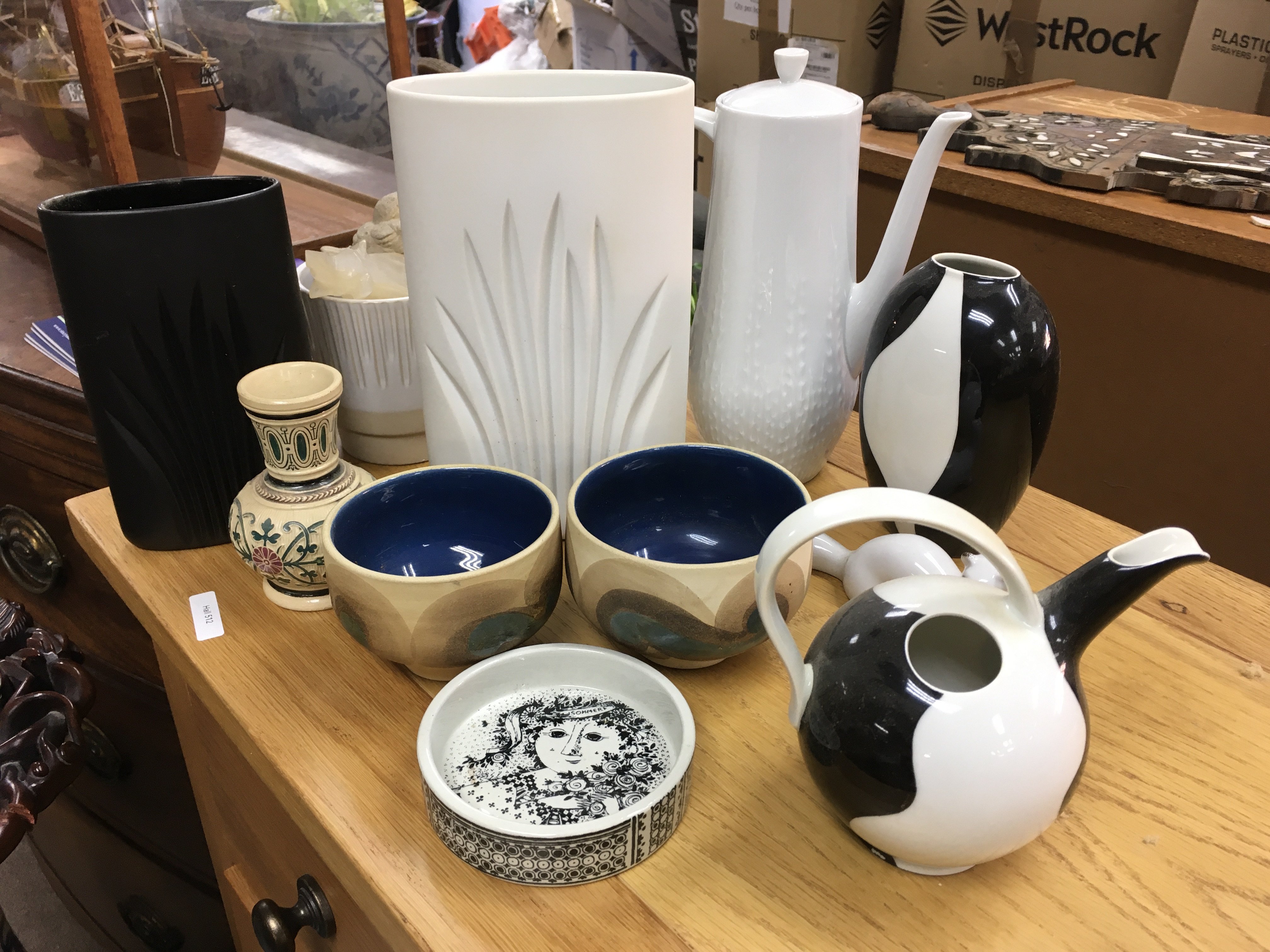 A Collection of various contential pottery