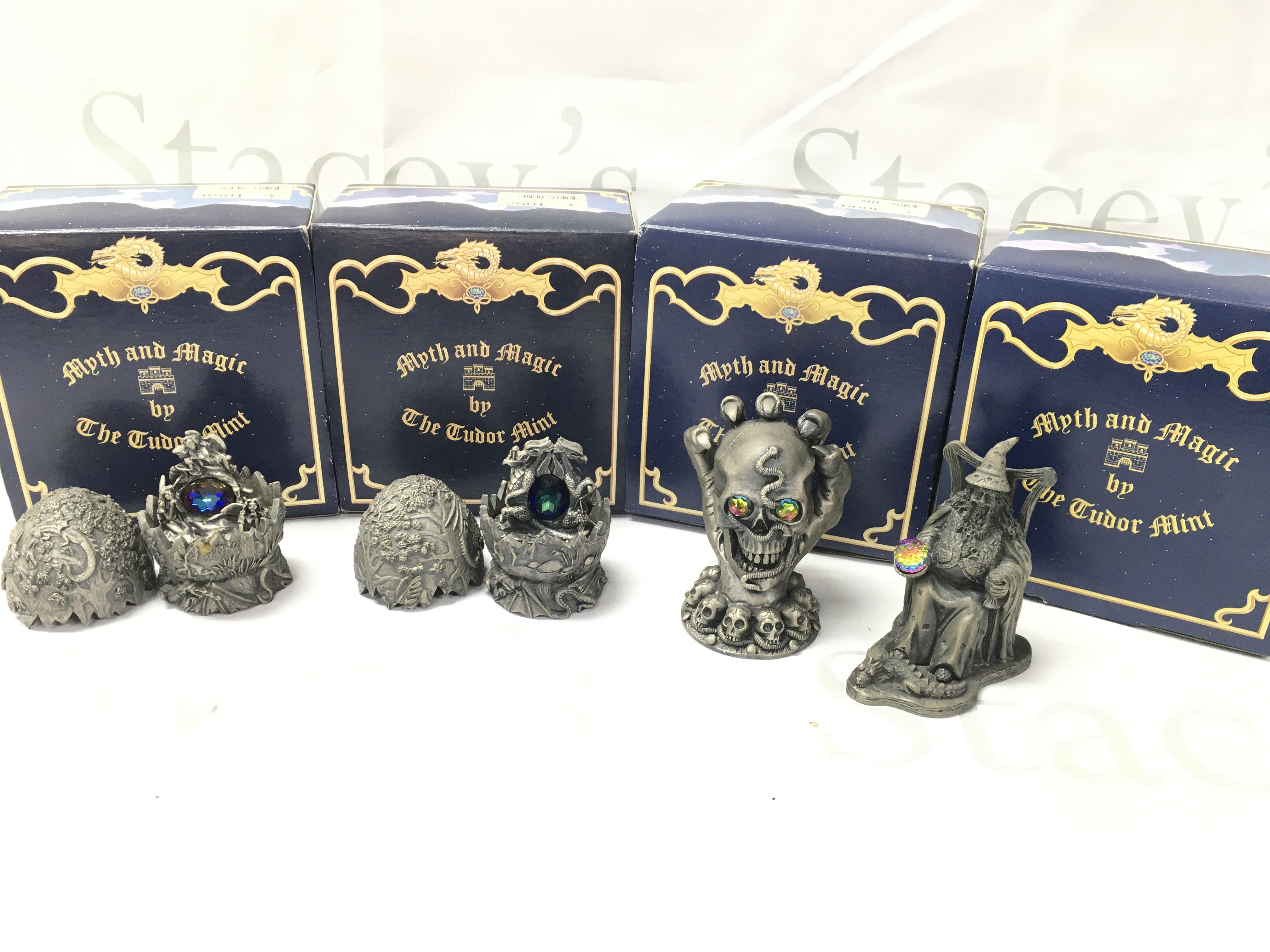 A Collection Of Boxed Myth And Magic By The Tudor Mint.