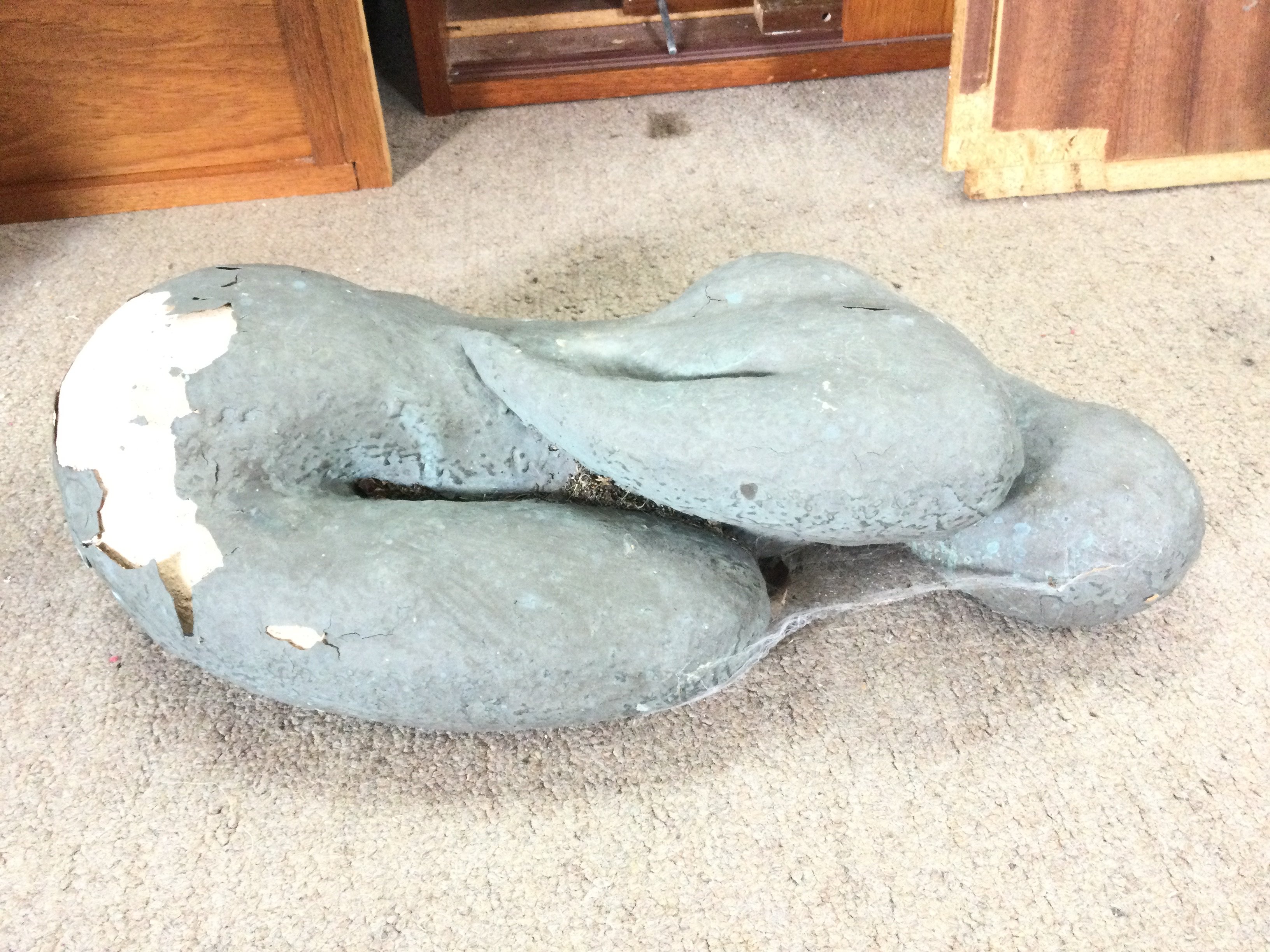 A 20th Century Sculpture Made With Concrete composition. Approx 47CM In Length.