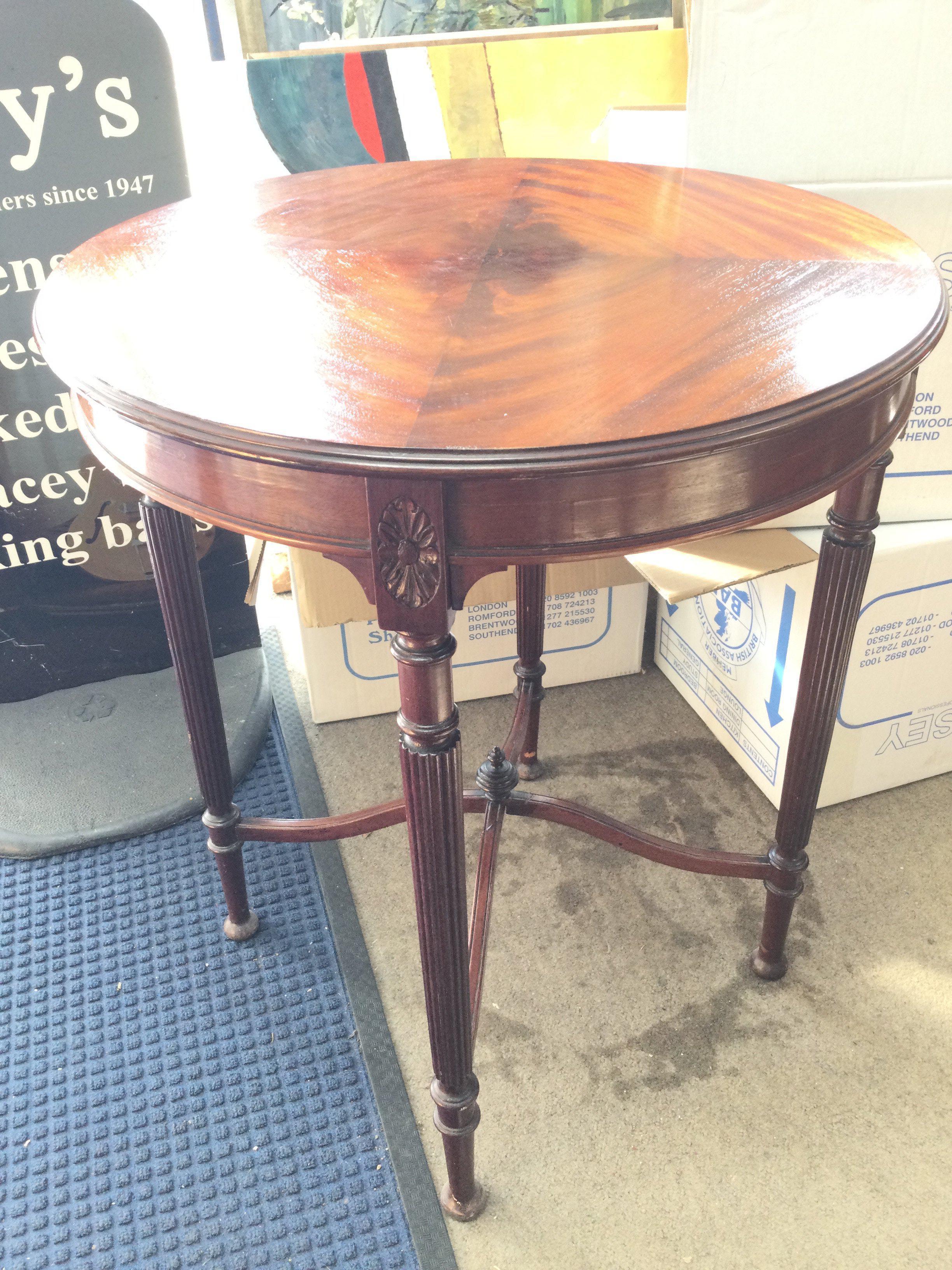 A Mahogany Occasional Table. Approx Height 72cm.