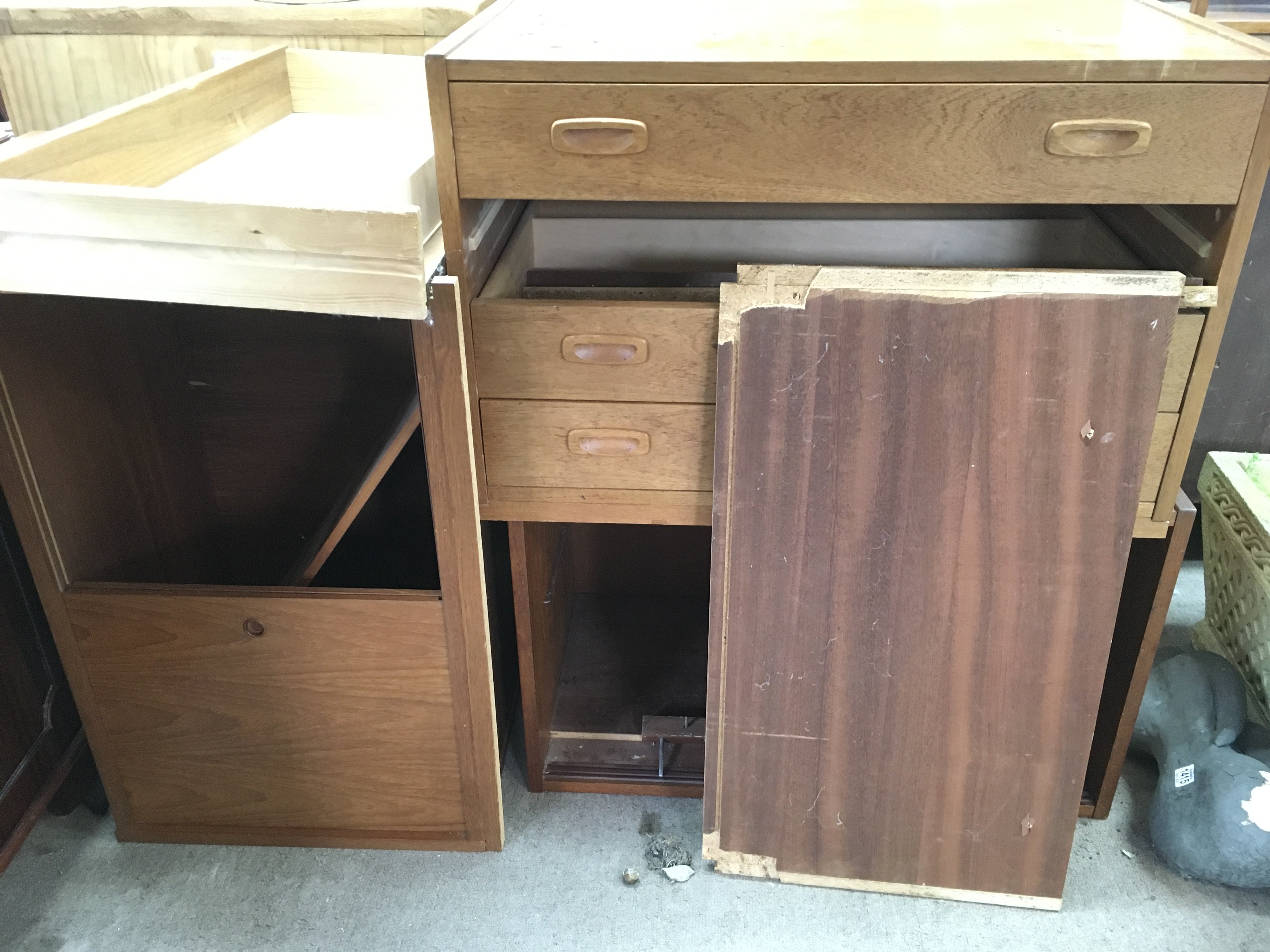 A Floating Mid 20th Century Danish Cabinets. No Reserve.