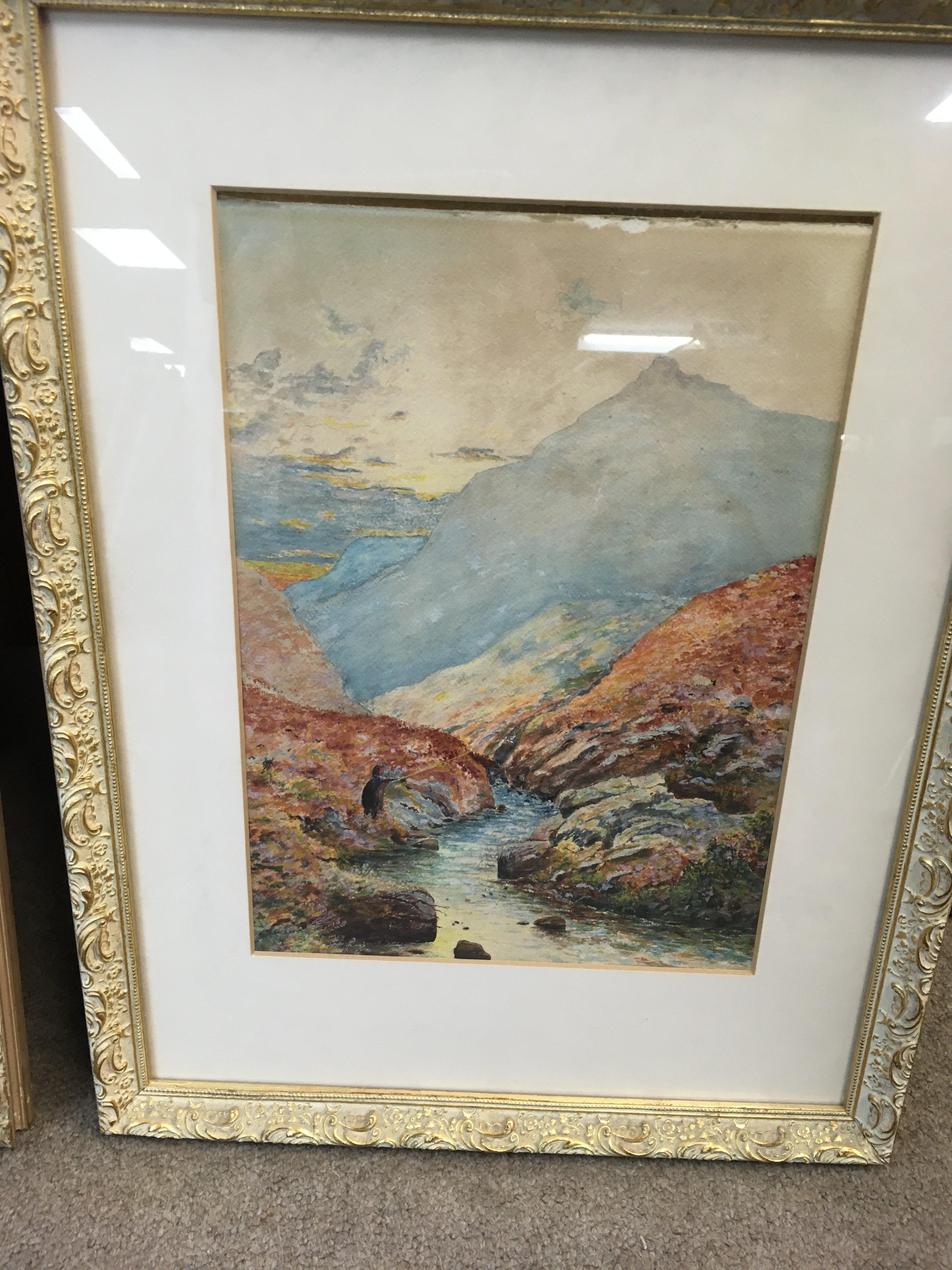 Two framed watercolours country side views. NO RESERVE