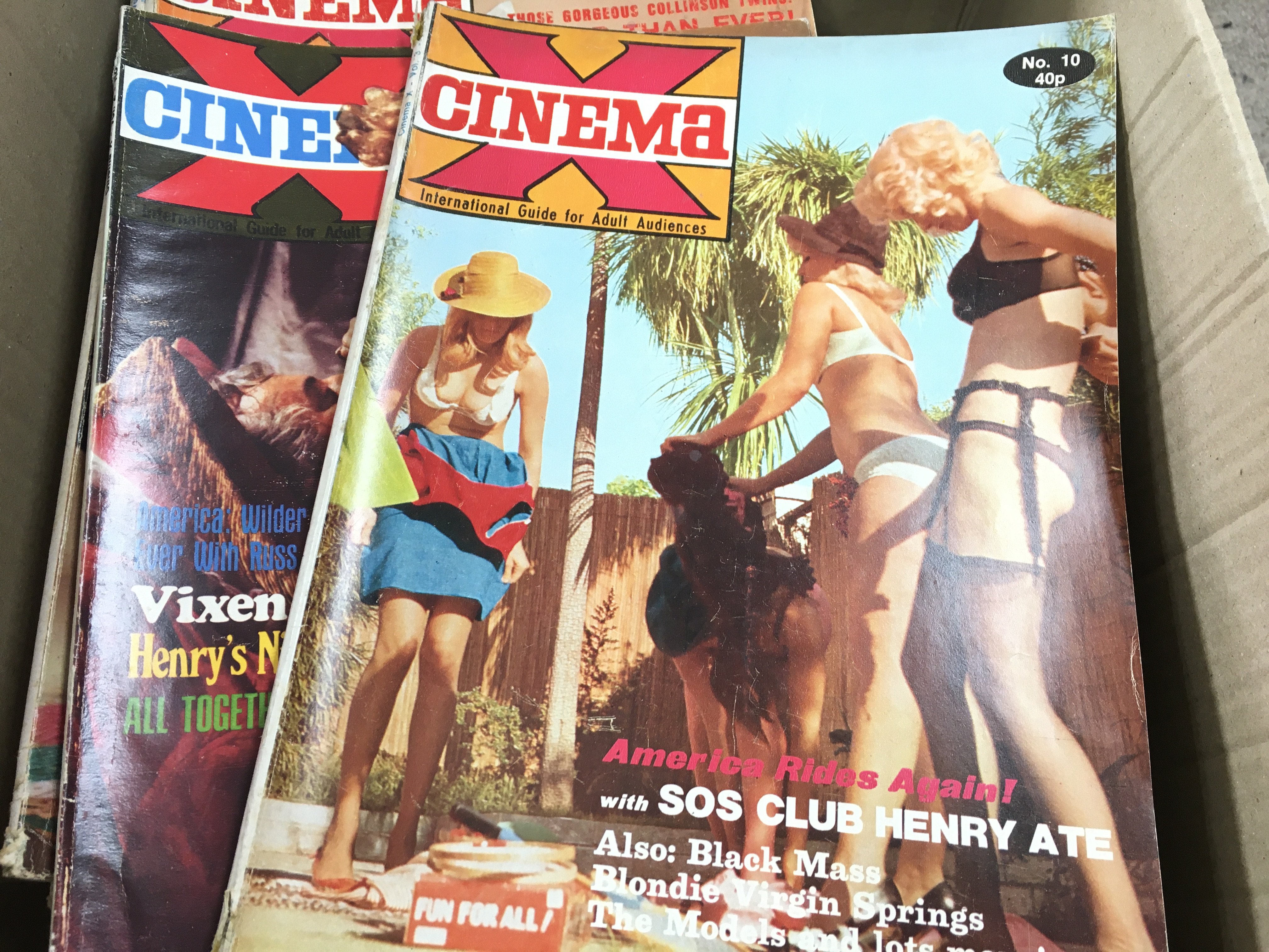 A Collection of over 30 Cinema X Adult Magazines.