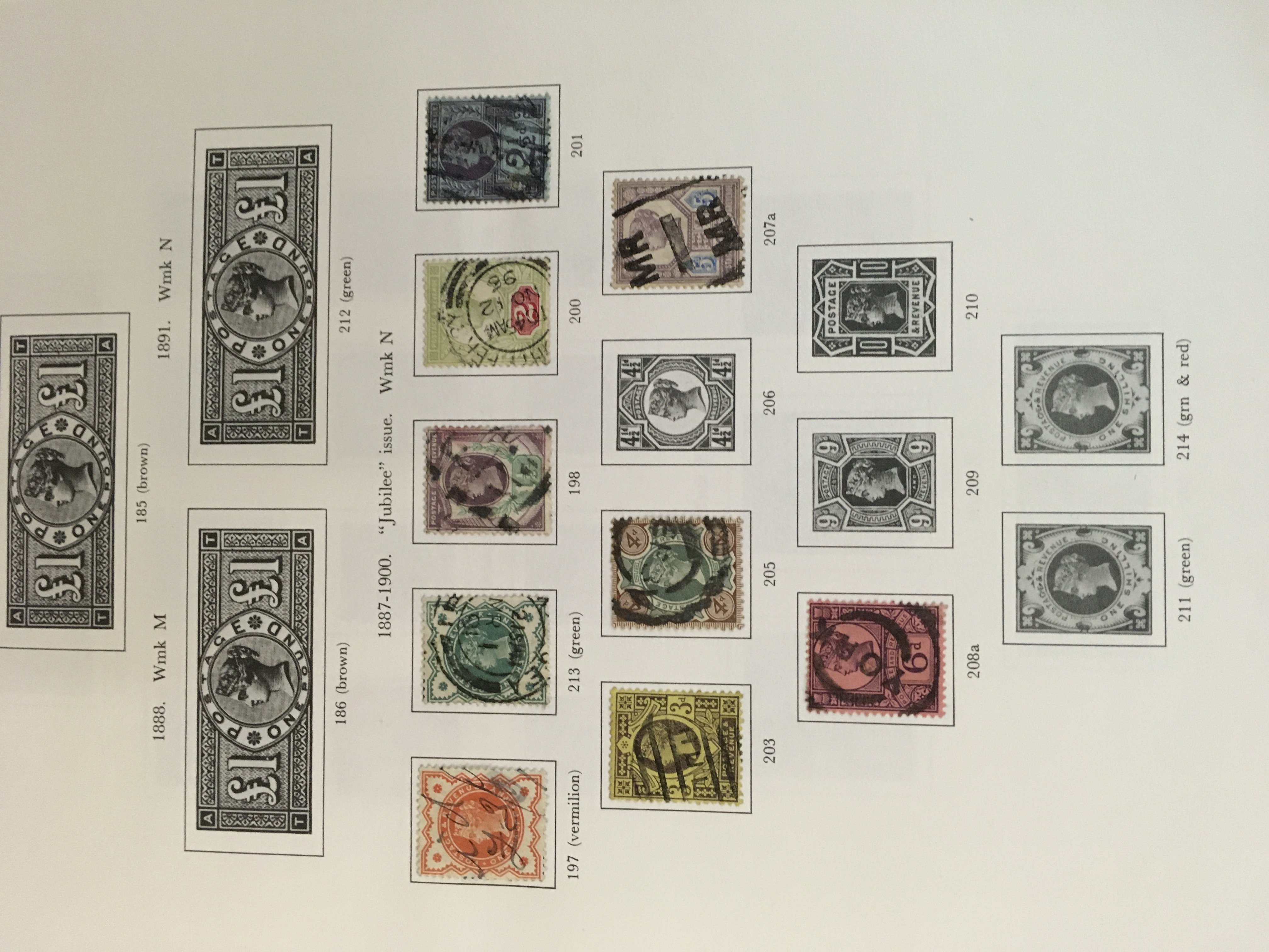 A album containing GB stamps .