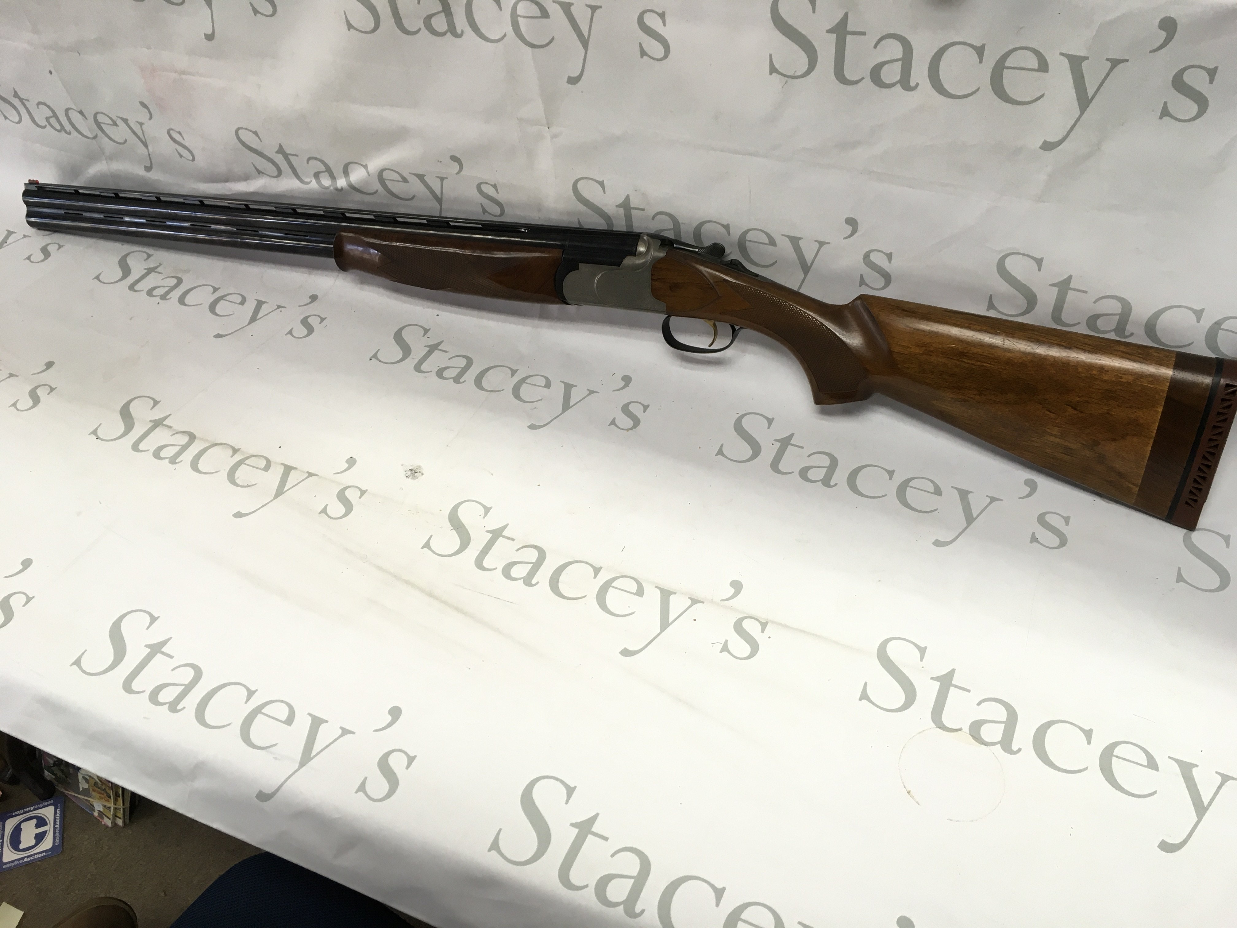 A spanish made over under 12g shotgun. 29.5 inch barrel with single trigger and ejectors. Multi choke. PLEASE NOTE THAT A SHOTGUN LICENSE IS REQUIRED TO PURCHASE THIS ITEM. VIEWING AND COLLECTING IS BY APPOINTMENT ONLY.