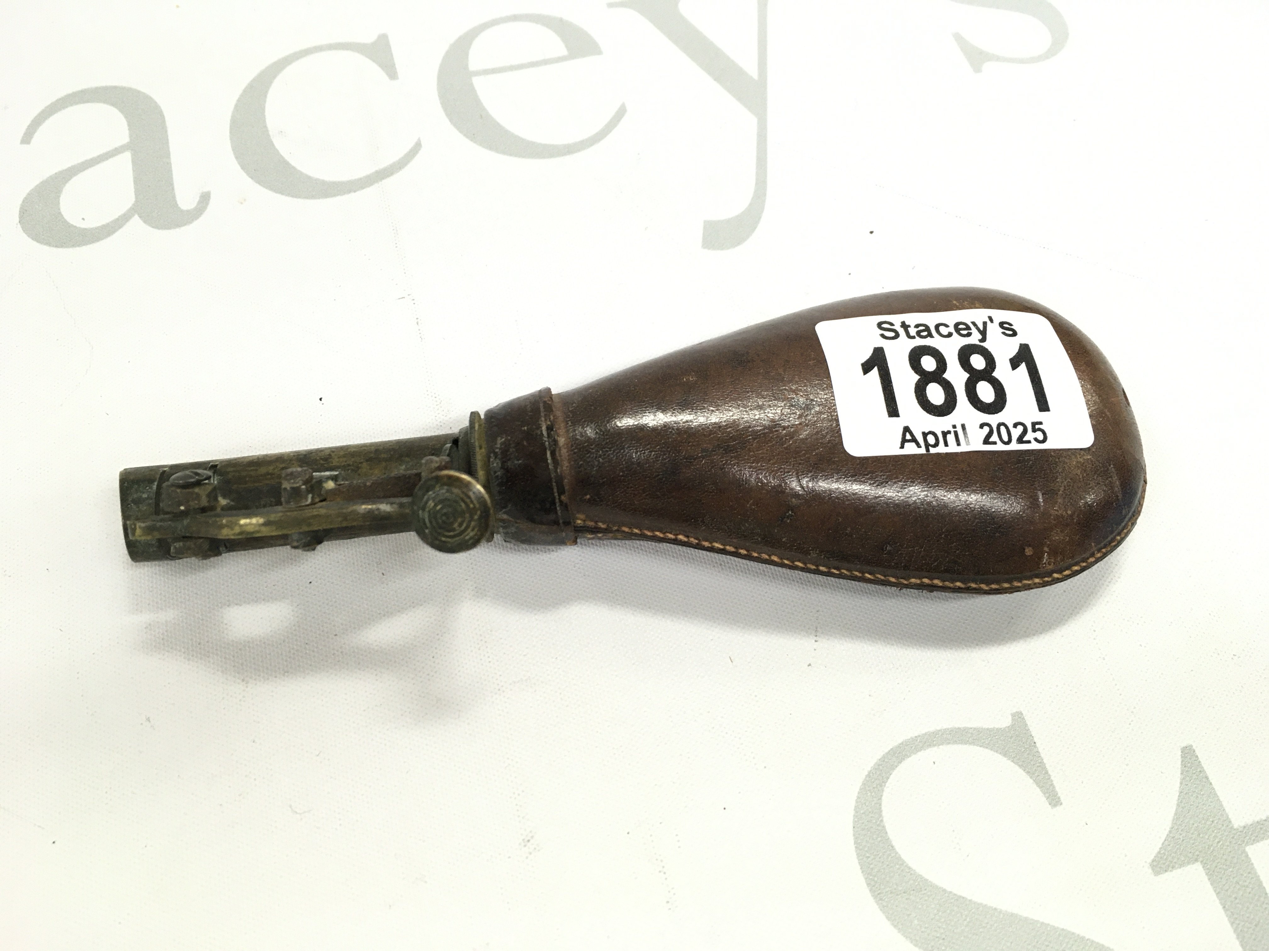 A 19th century powder flask.