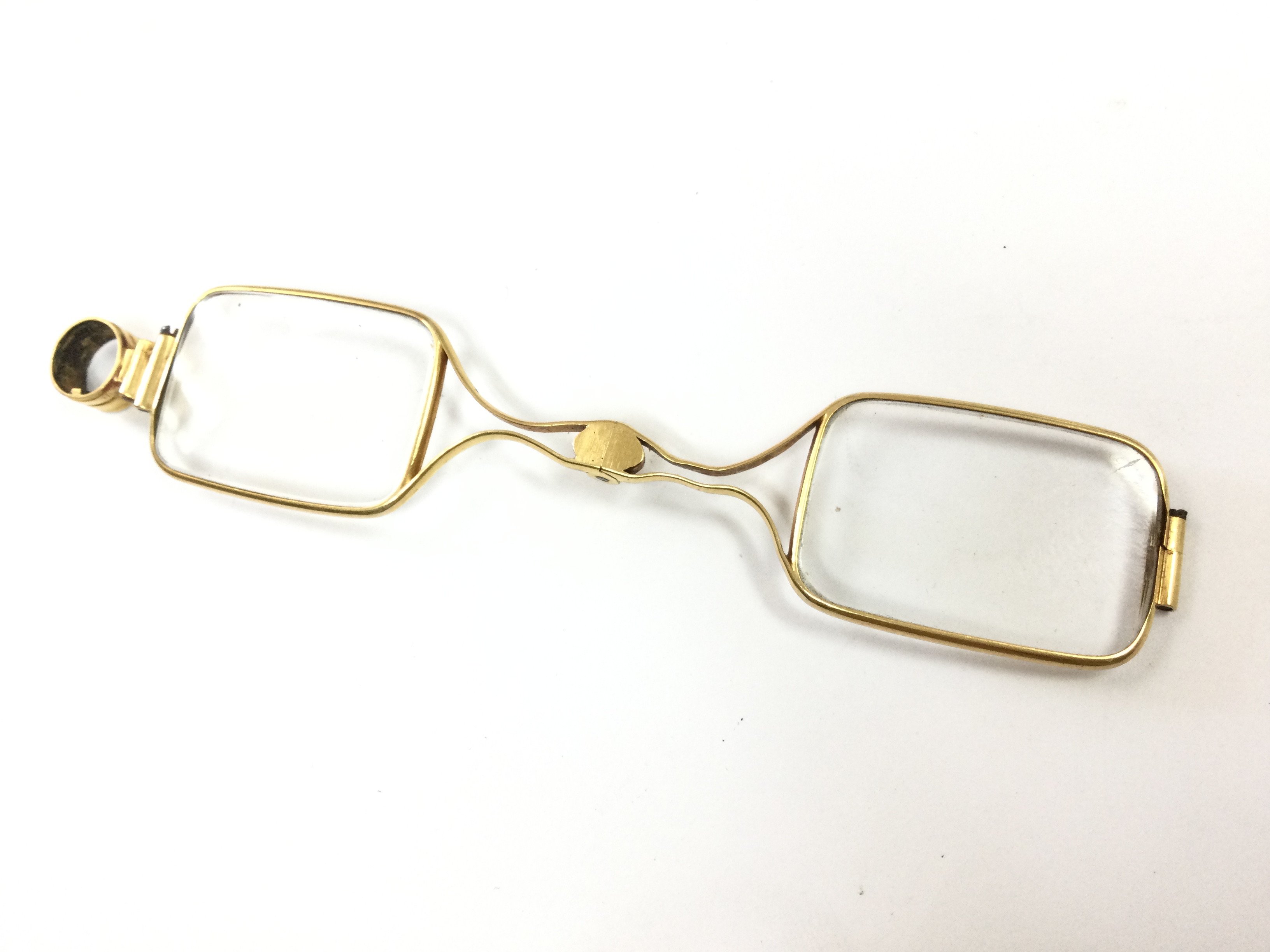 Folding lorgnette Glasses. Postage category A