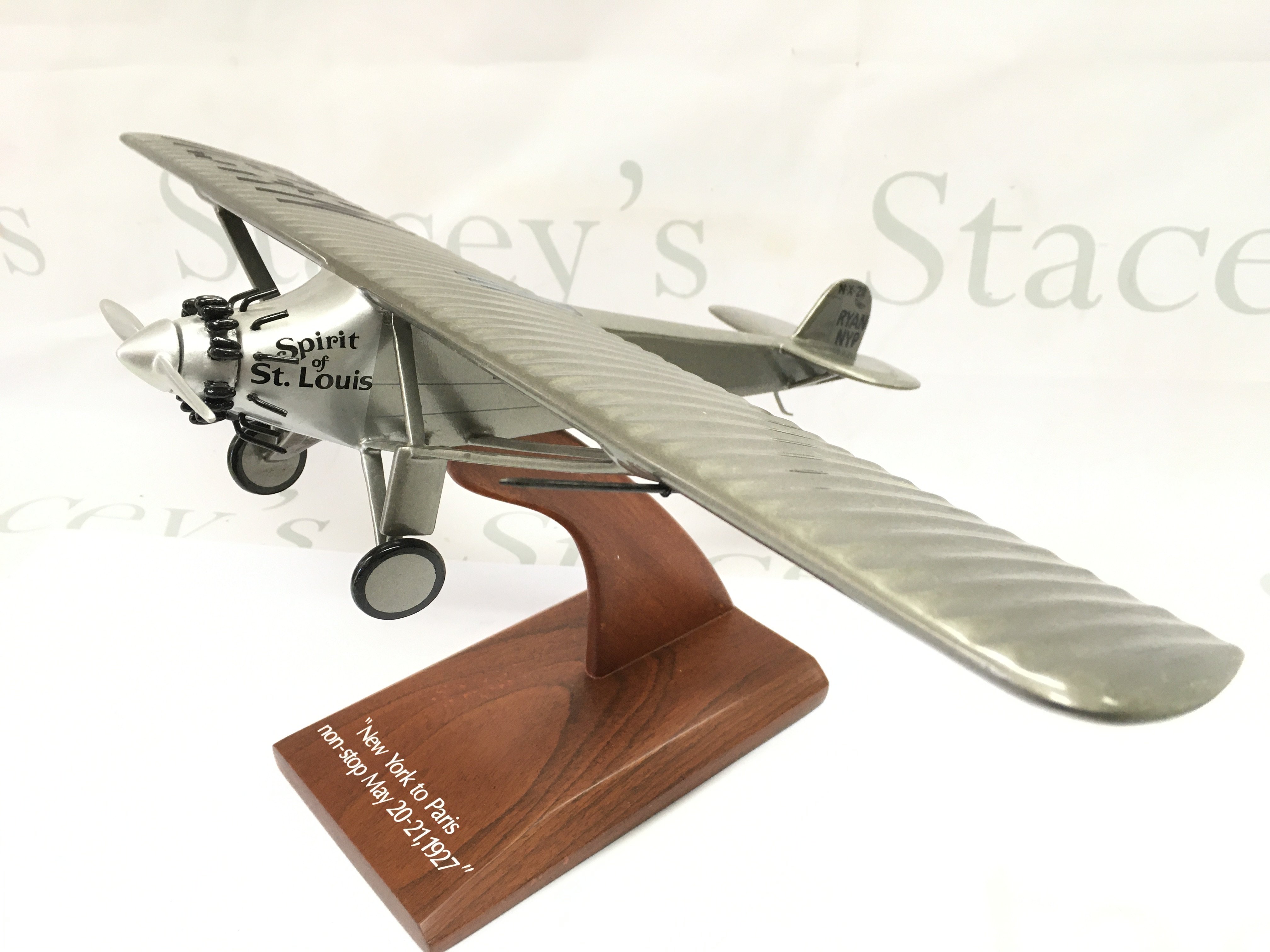 A model of the spirit of St Louis New York Paris , 20cm tall. Postage category B