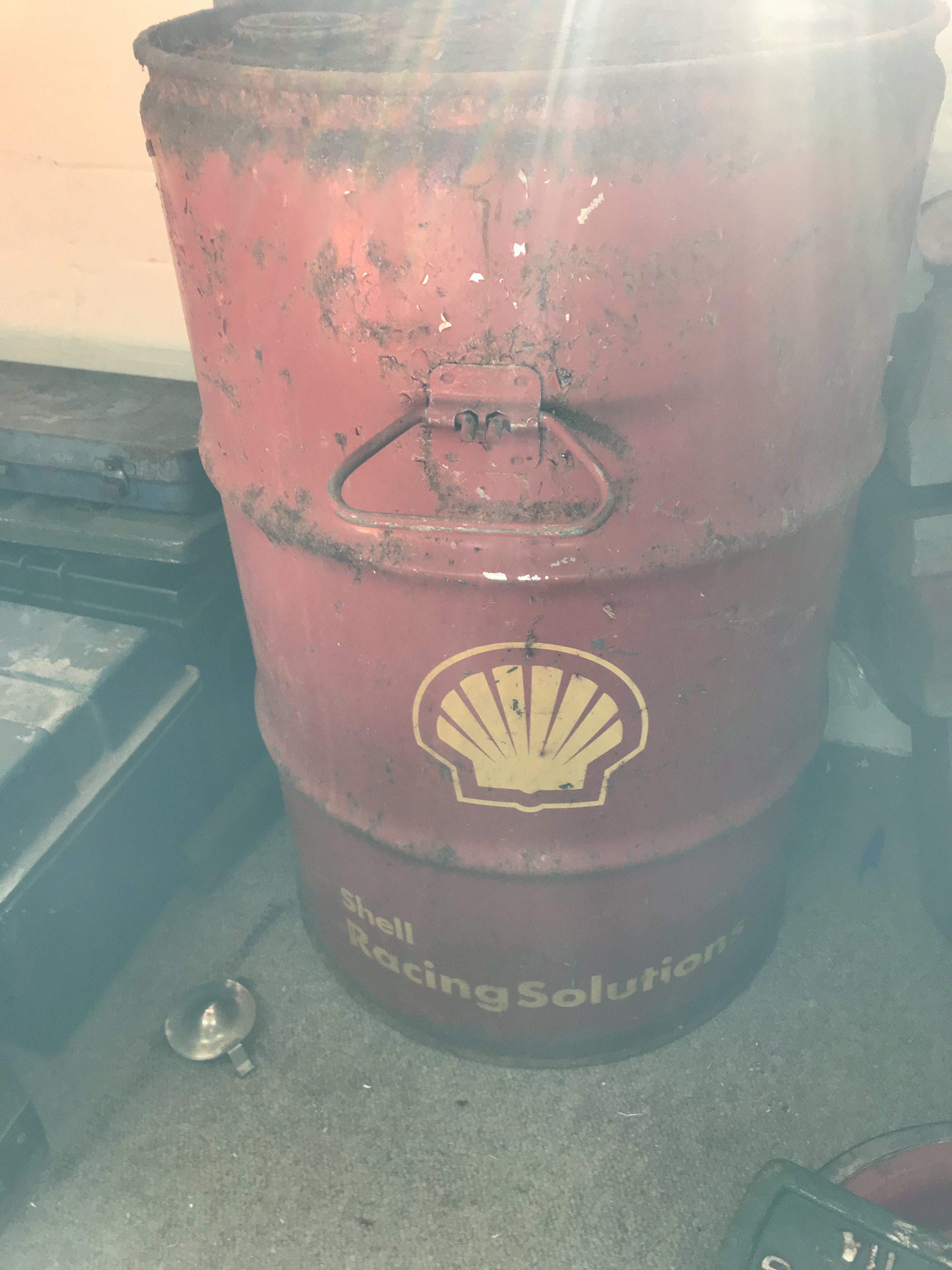 A shell oil drum .