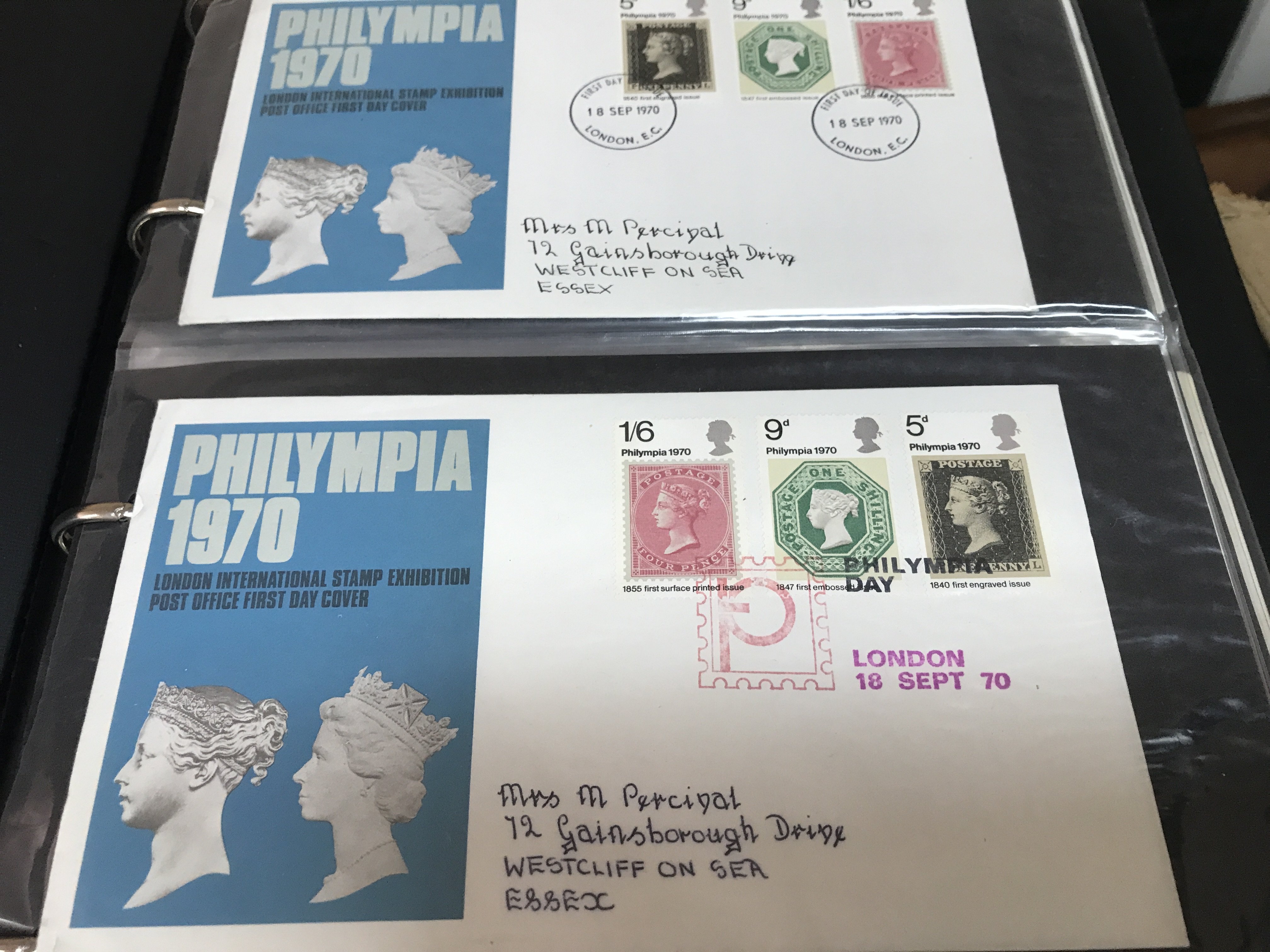 A box containing first day Covers various