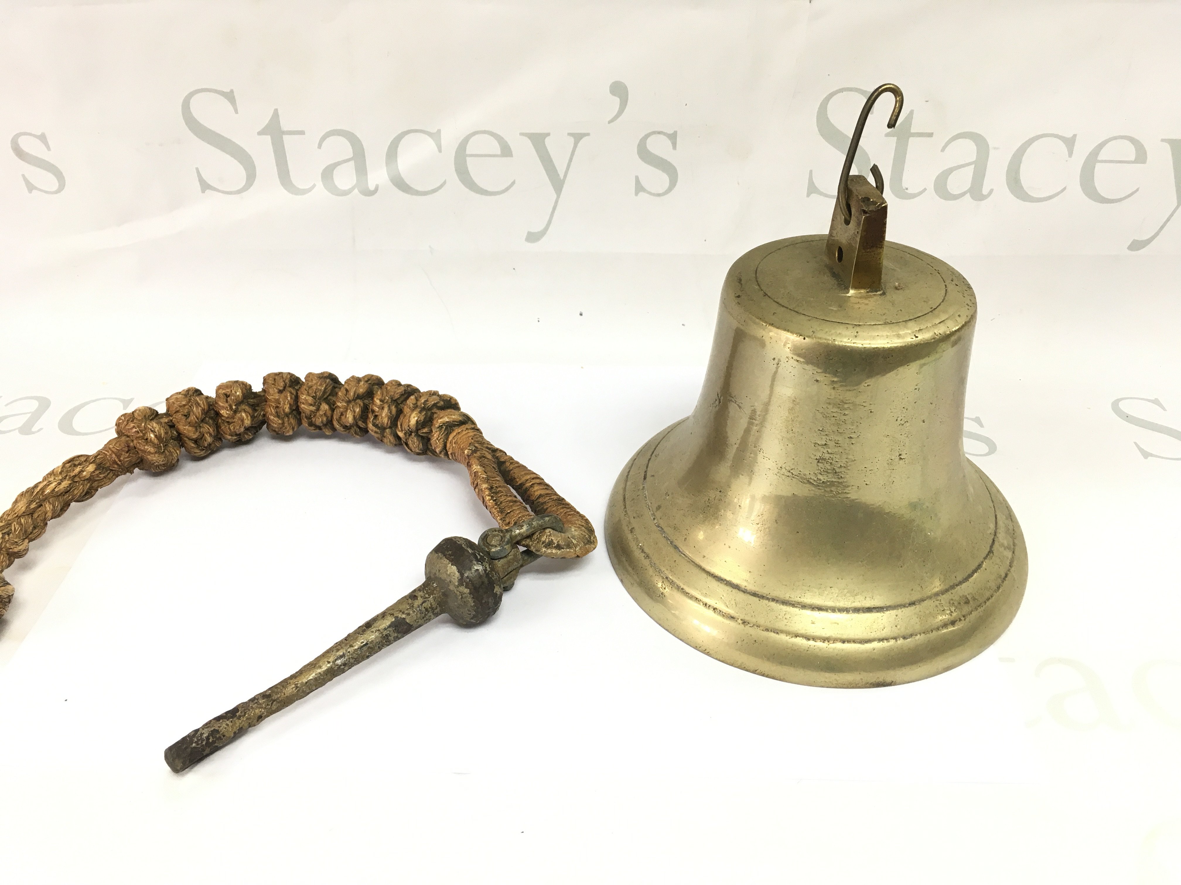 A bronze Victorian school bell. Postage B