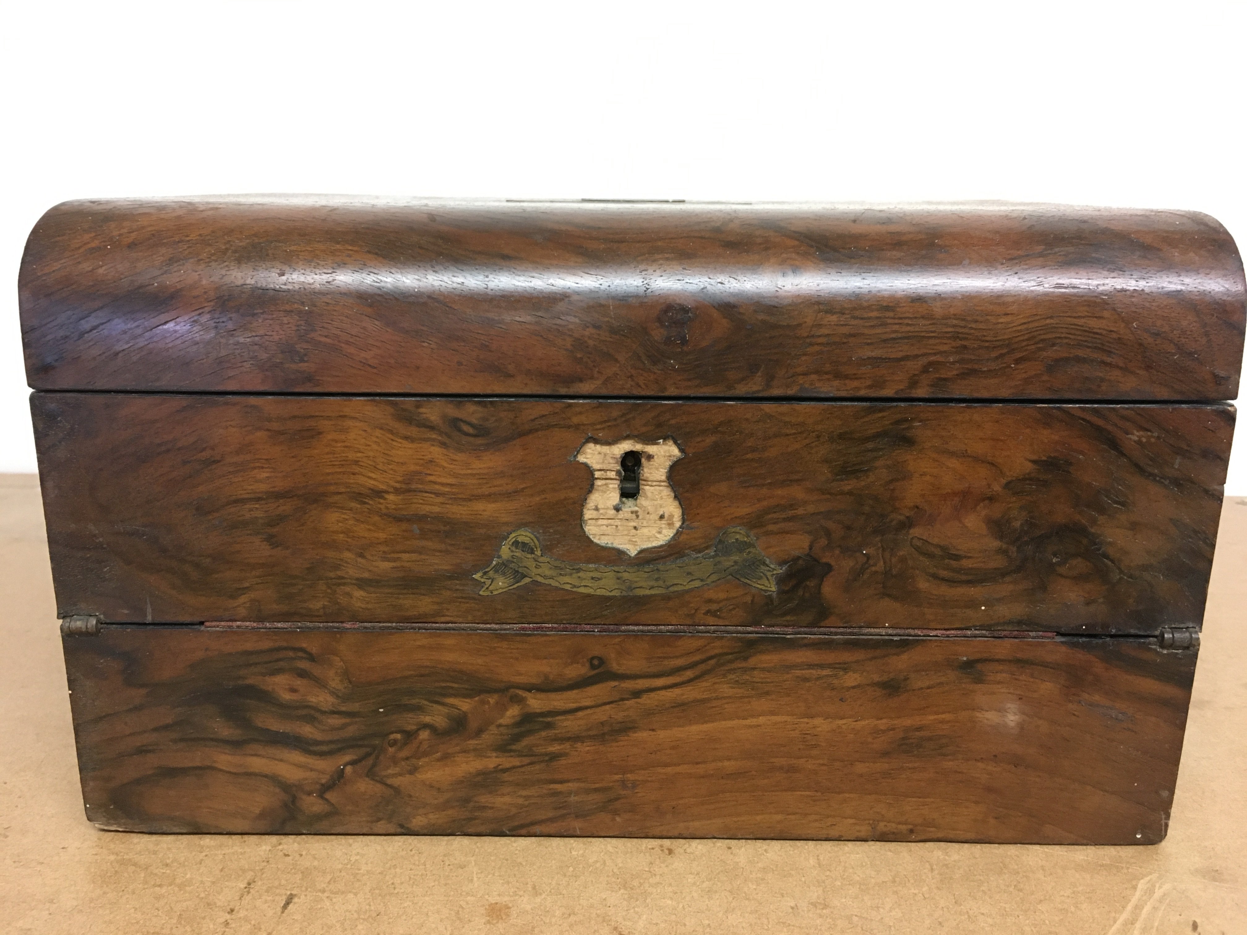 A Victorian writing box , dimensions 23x30x17cm. Postage category C