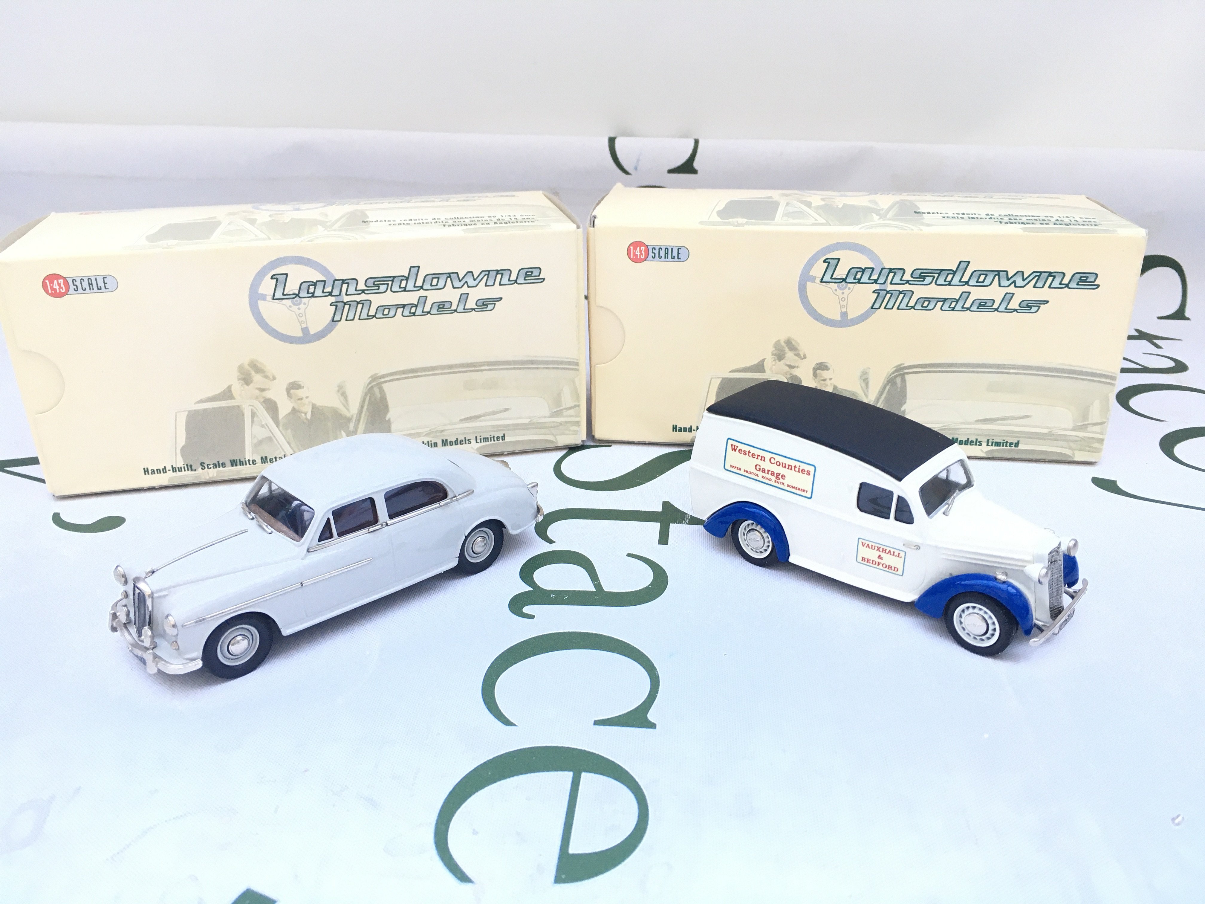 2 X Boxed Lansdowne Model 1/43 Scale. A 1954 Wolseley 6/90 Series I #LDM.60 And A 1948 Bedford PC Van #LDM. 69.