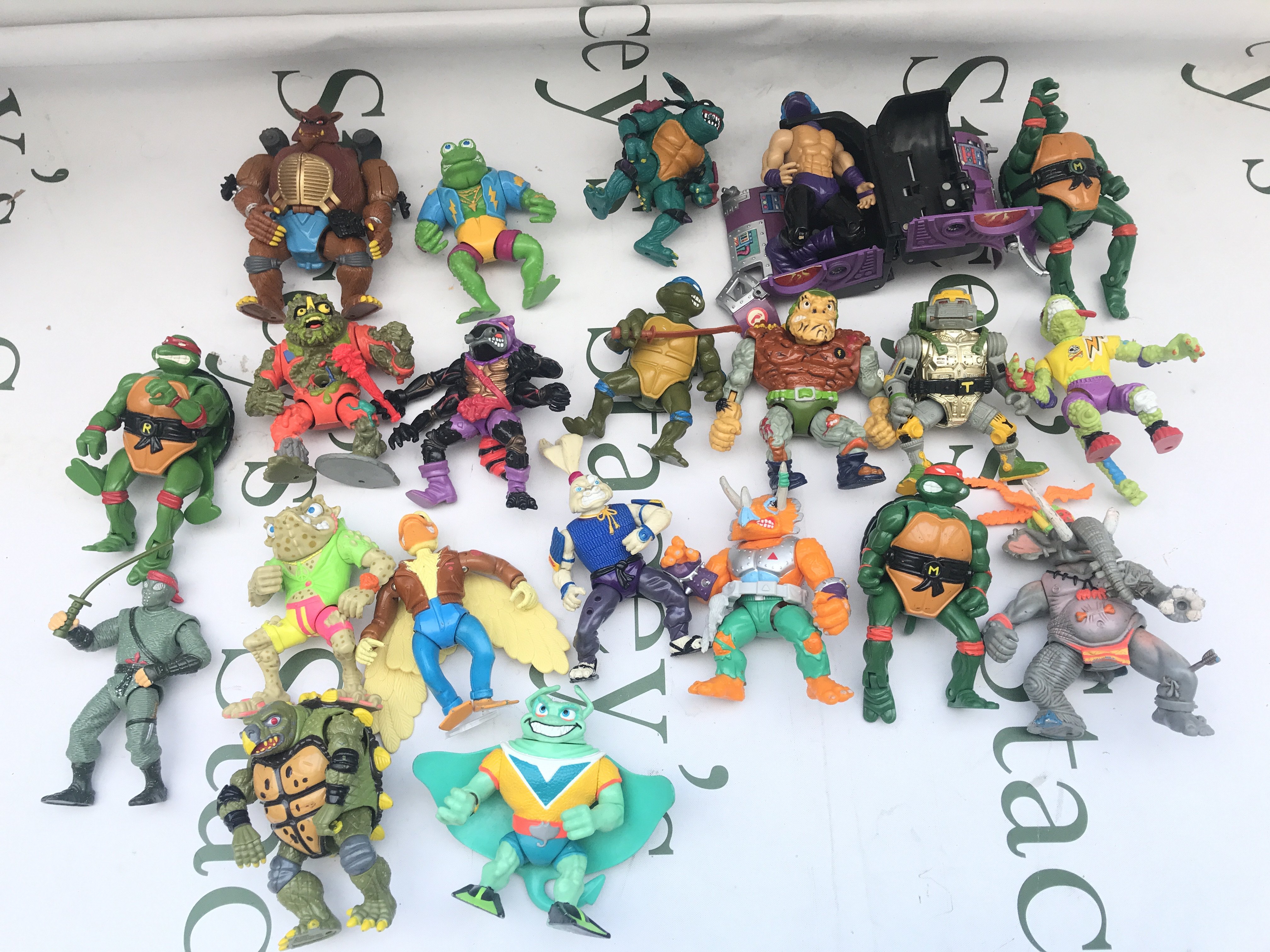 A Collection Of Vintage Teenage Ninja Hero Turtles Figures Etc.