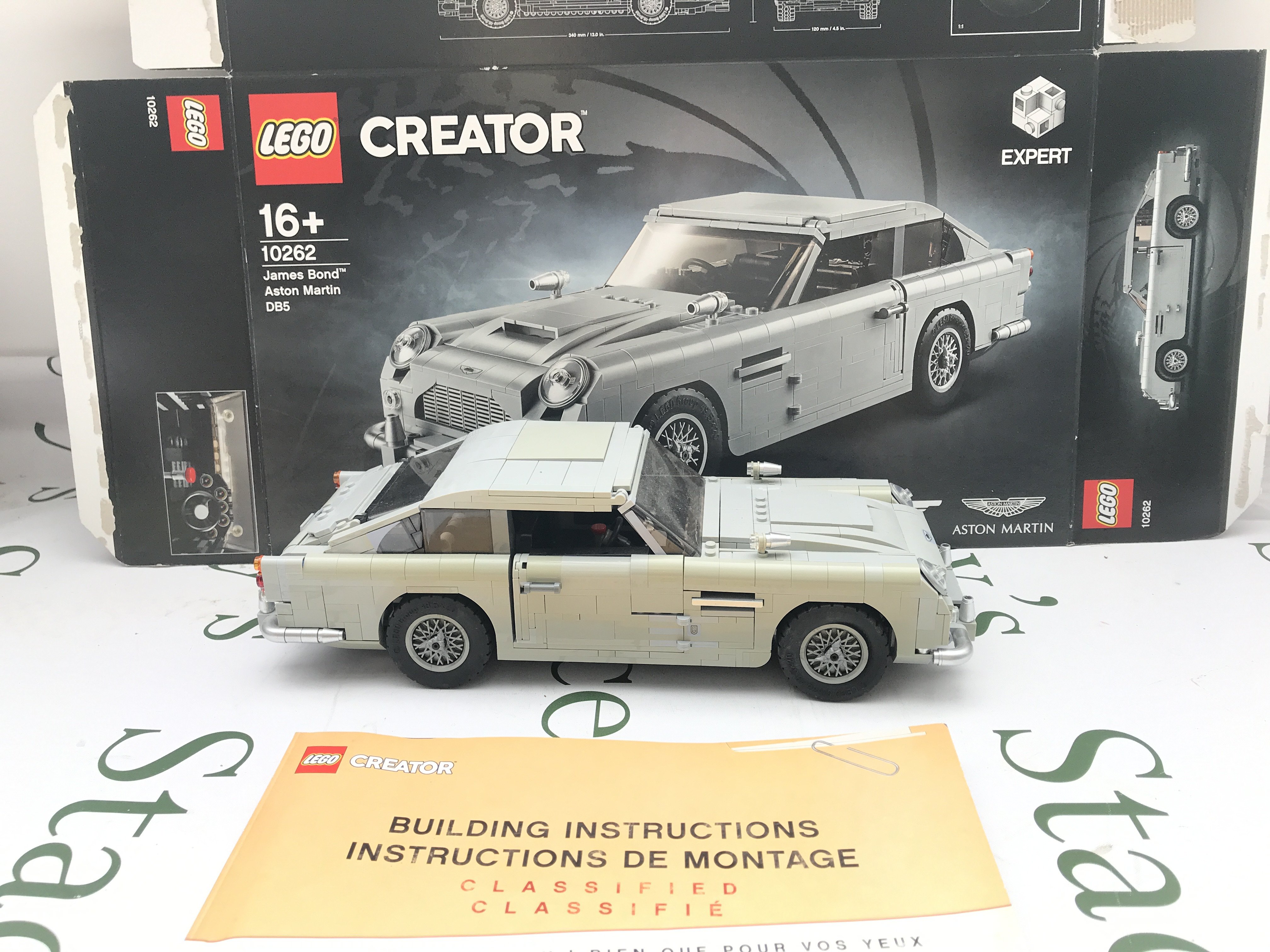 A Lego Creator James Bond Aston Martin DB5 #10262 With Box And Manual. Appears To Be Complete. (2). This Lot Cannot Be Posted In House.