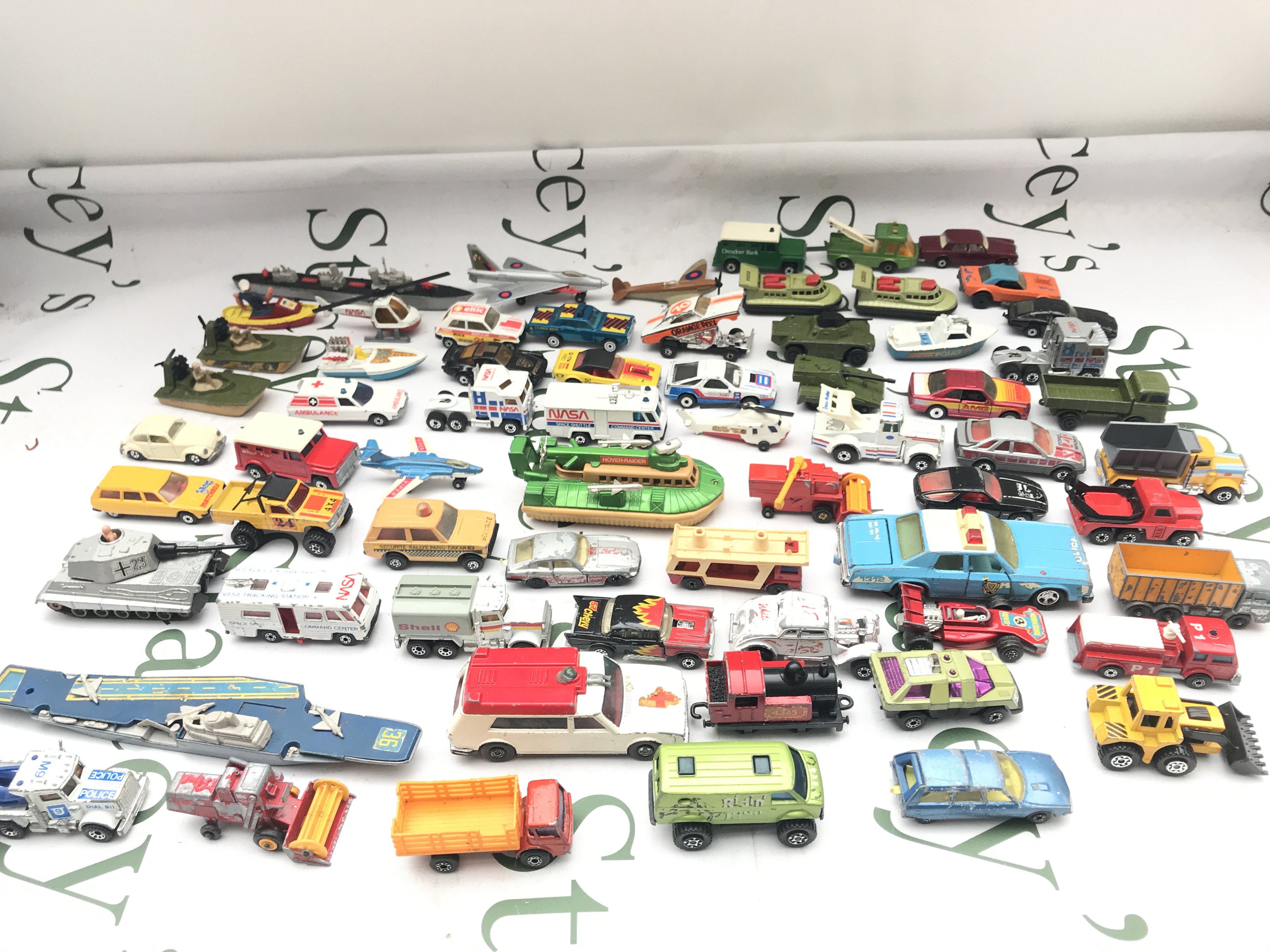 A Box Containing Playworn Matchbox Diecast. No Reserve.