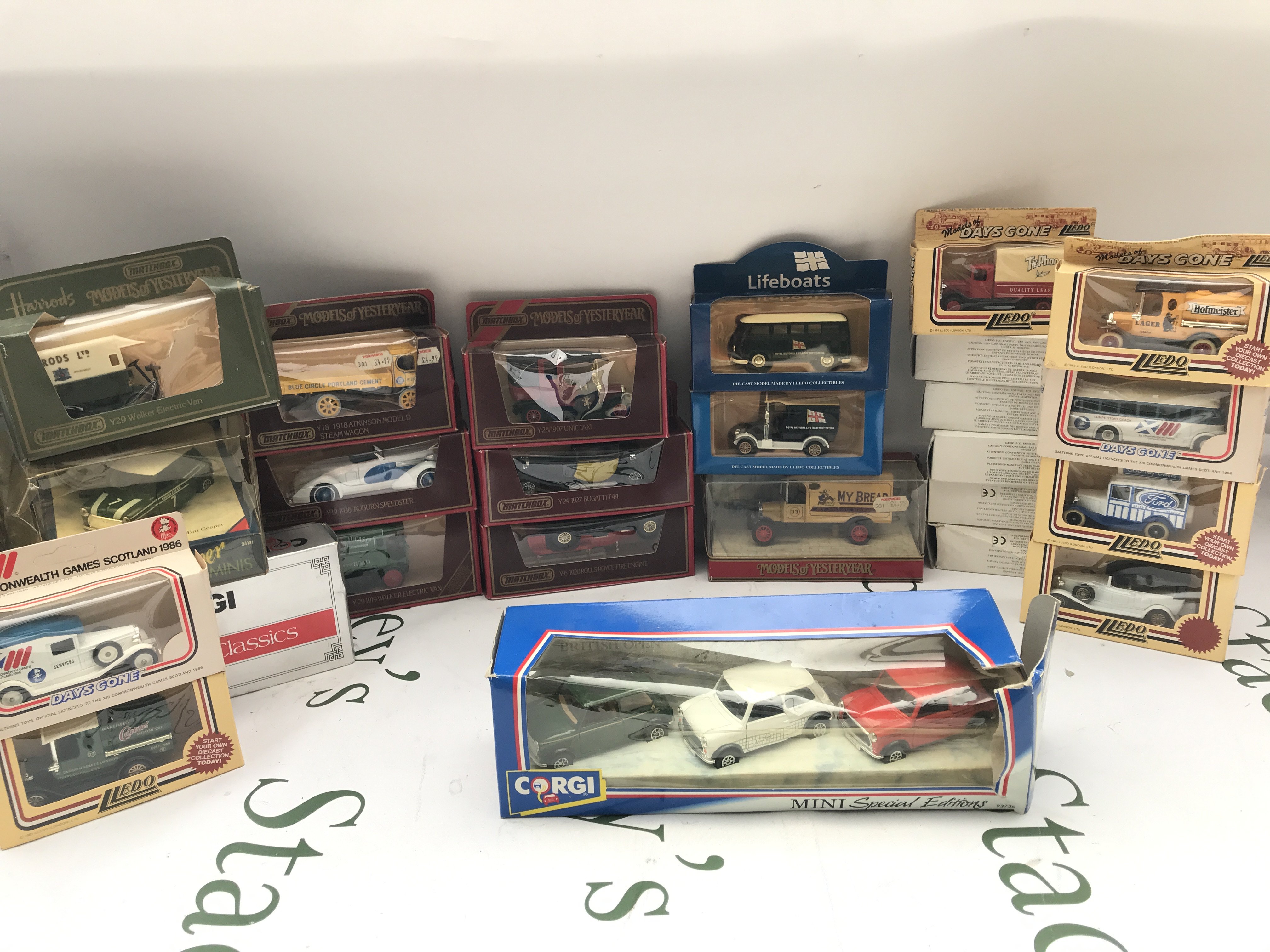 A Box Containing Matchbox Models Of Yesteryear. Lledo Days Gone And Other Playworn Diecast. No Reserve.