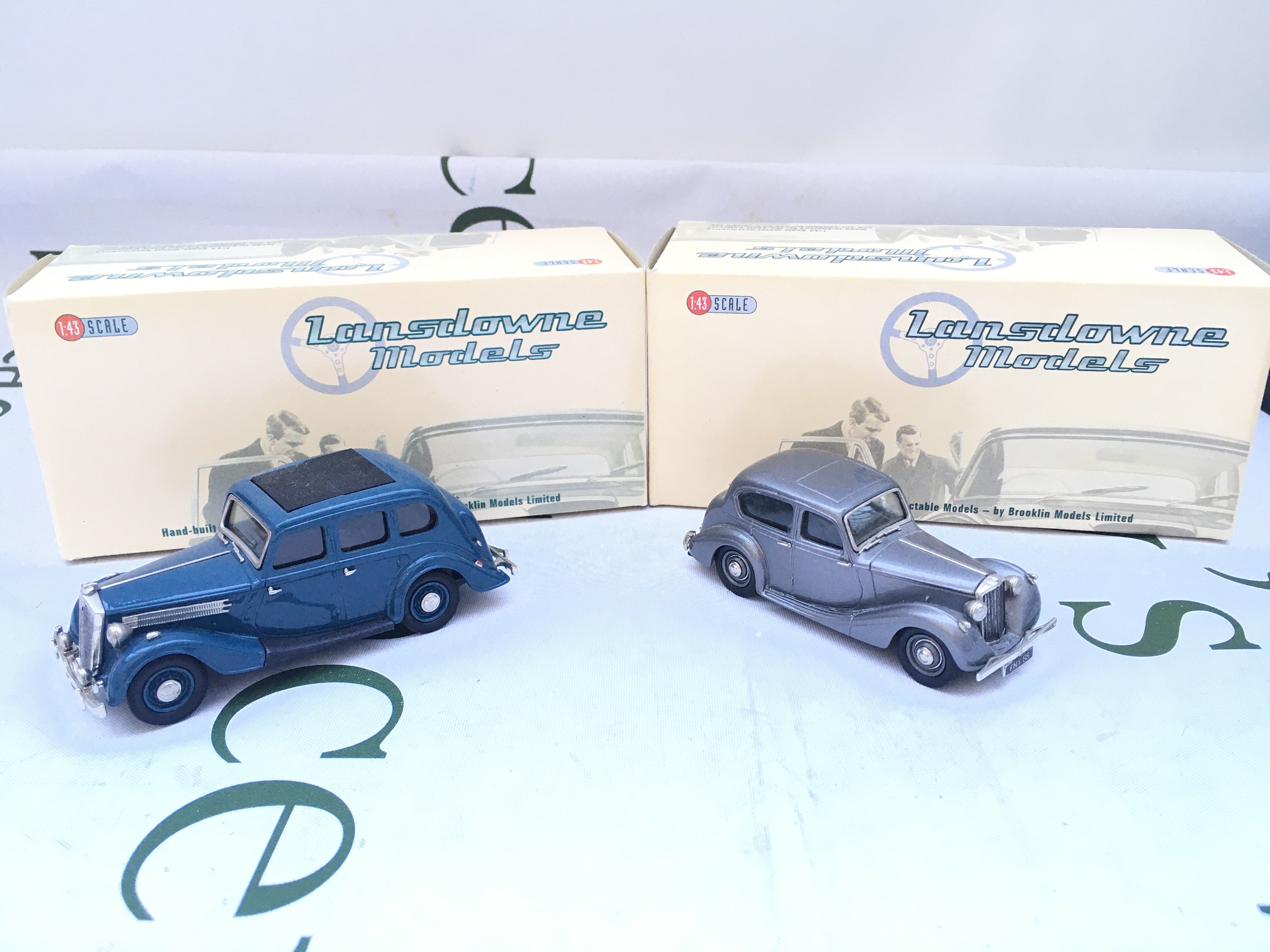 2 X Boxed Lansdowne Models 1/43 Scale. A 1948 Wolseley 18/85 Series III #LDM.42 And A 1945 Sunbeam-Talbot Ten #LDM.46.
