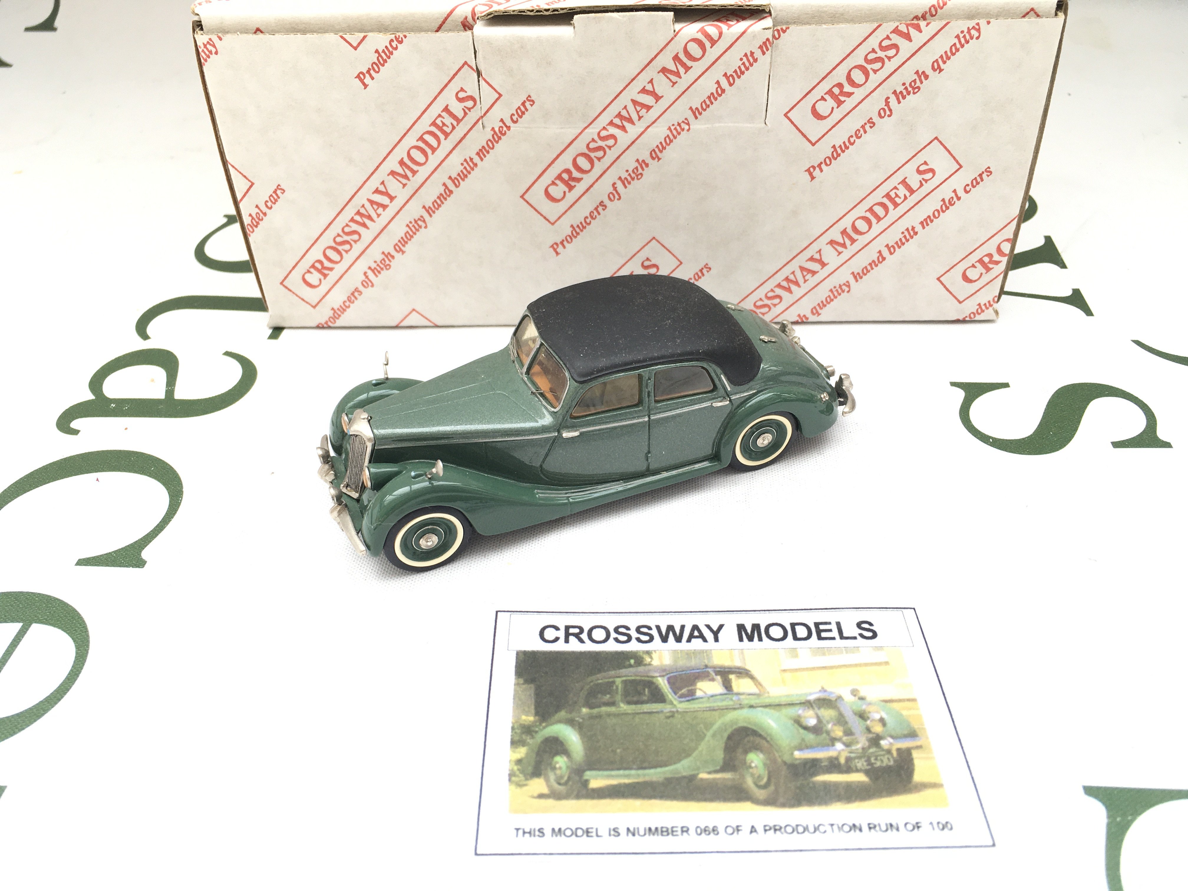 A Boxed Crossway Models Riley RMB 2 1/2 Ltr Saloon 1/43 Scale.