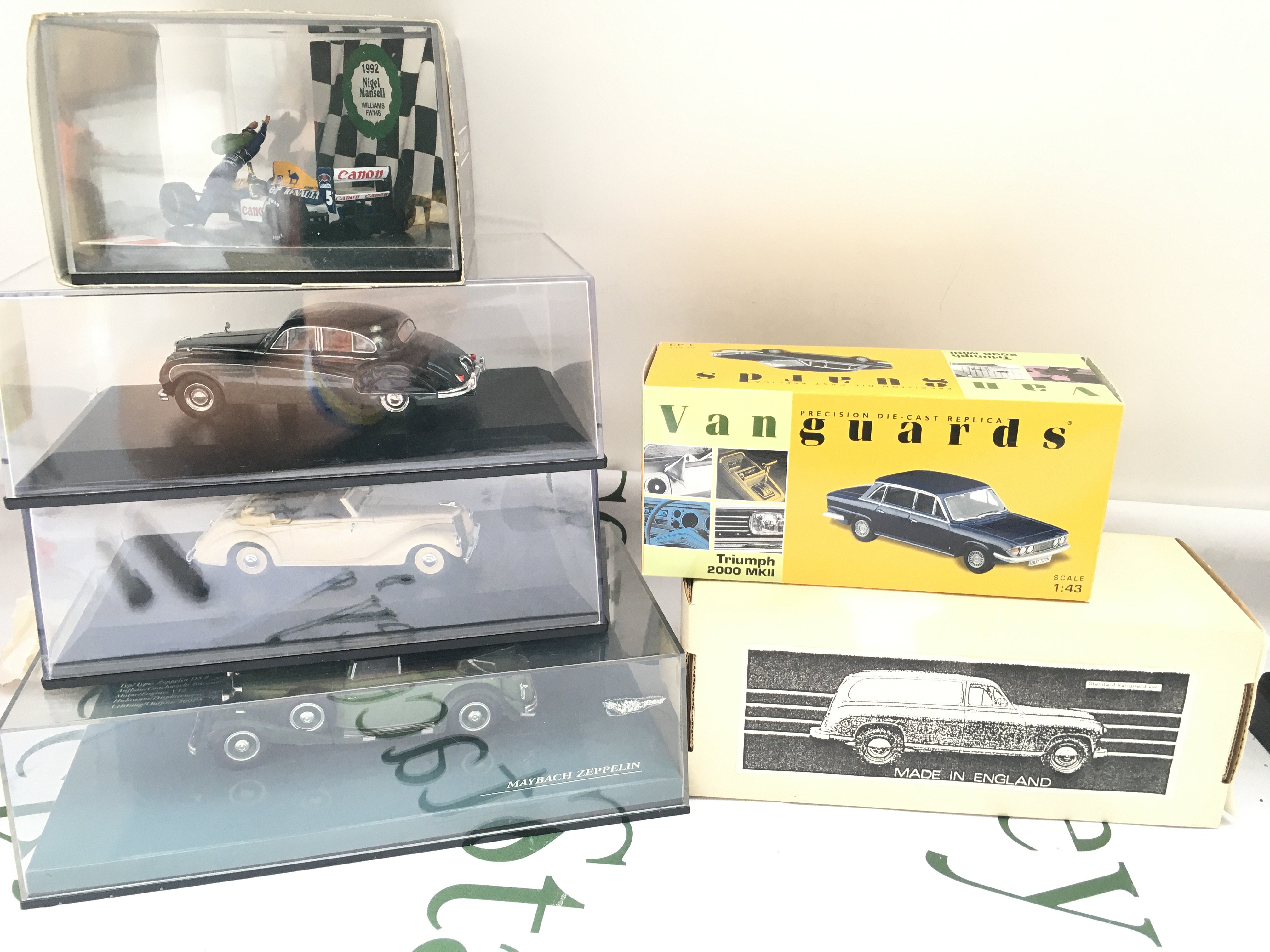 A Collection Of Boxed Diecast Including Minichamps. Vanguards. Oxford Diecast. Etc.