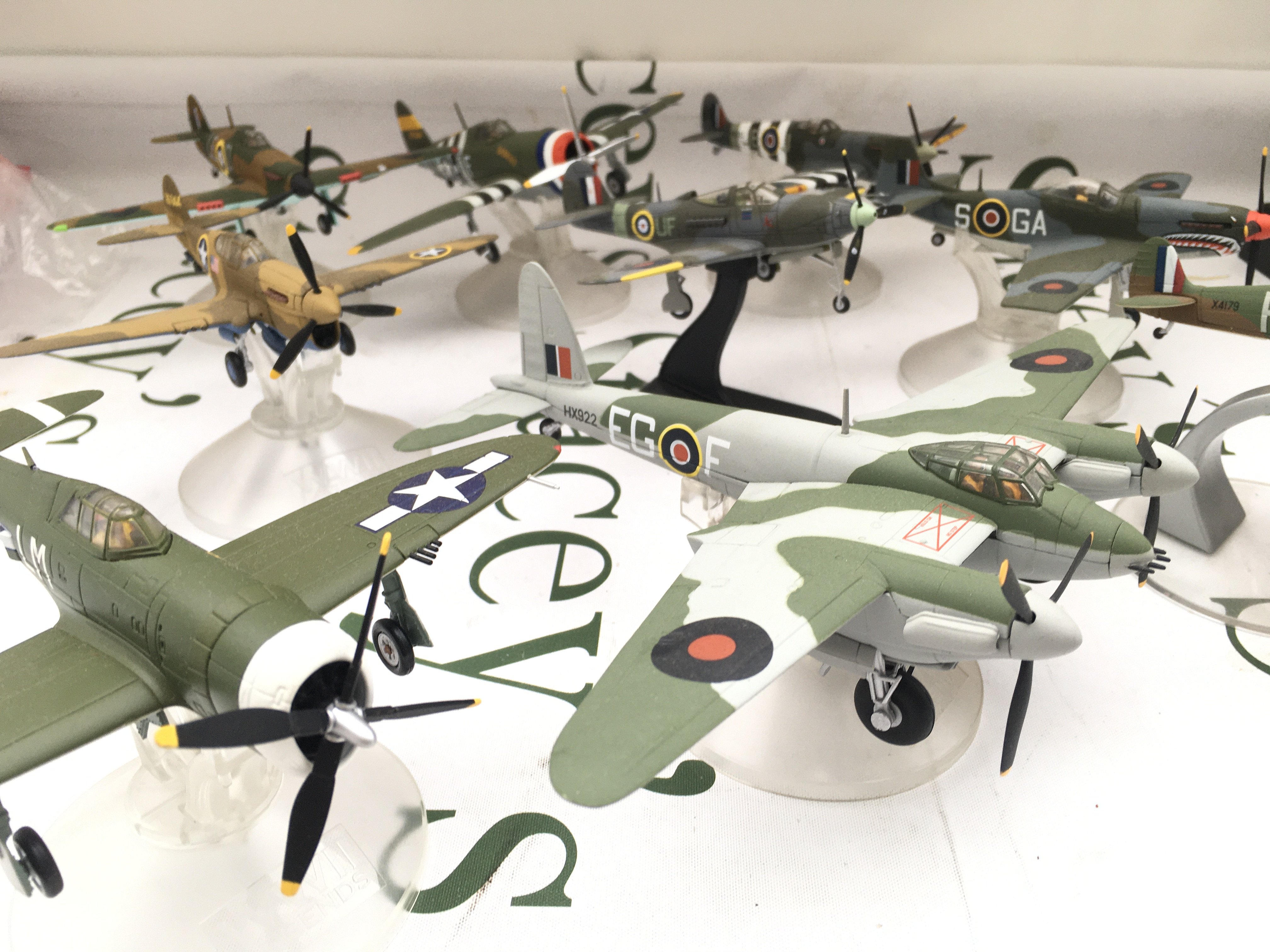 A Collection of Un Boxed Corgi WWII Legends Aircraft And A boxed Forward March Battle Of The Somme British Soldier. No Reserve.