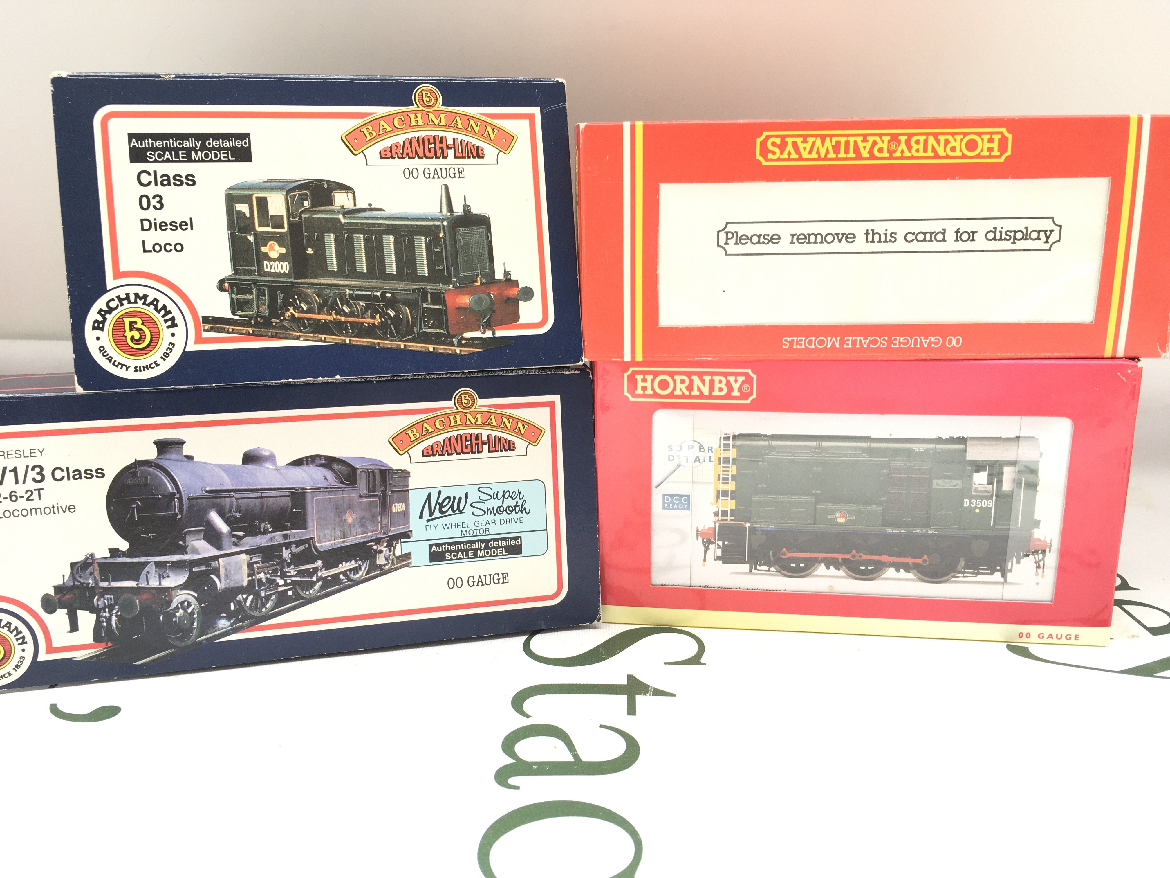 4 X Boxed 00 Gauge Locomotives By Hornby And Bachman.